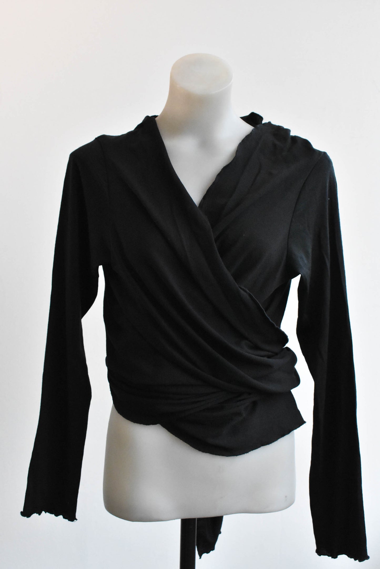 Untouched World Jacket, black organic merino Size medium