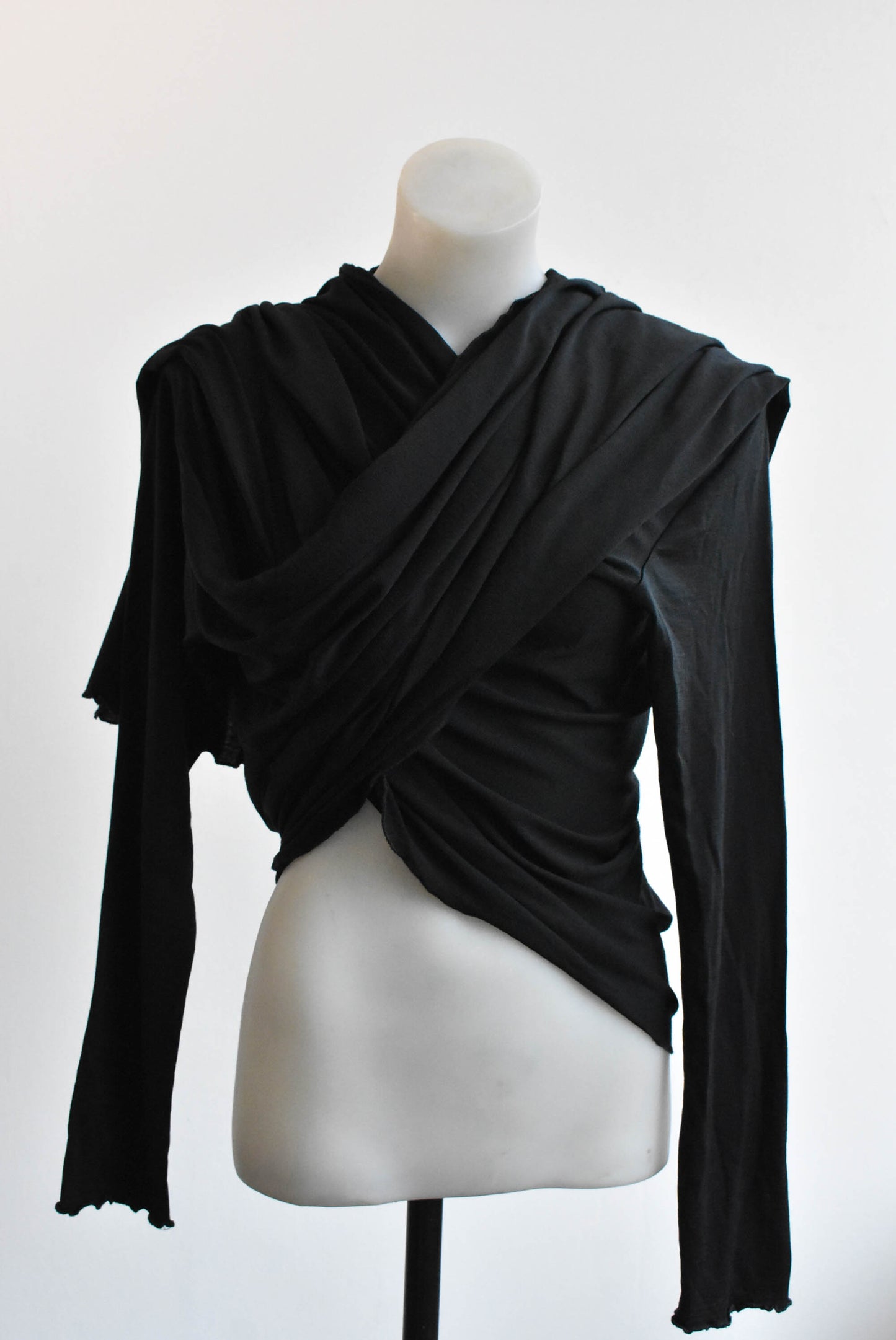 Untouched World Jacket, black organic merino Size medium