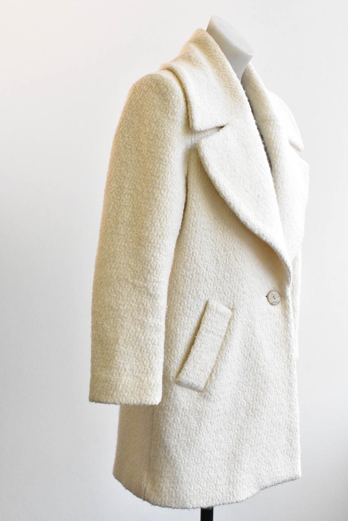 Ruby vanilla wool-blend jacket, size 10