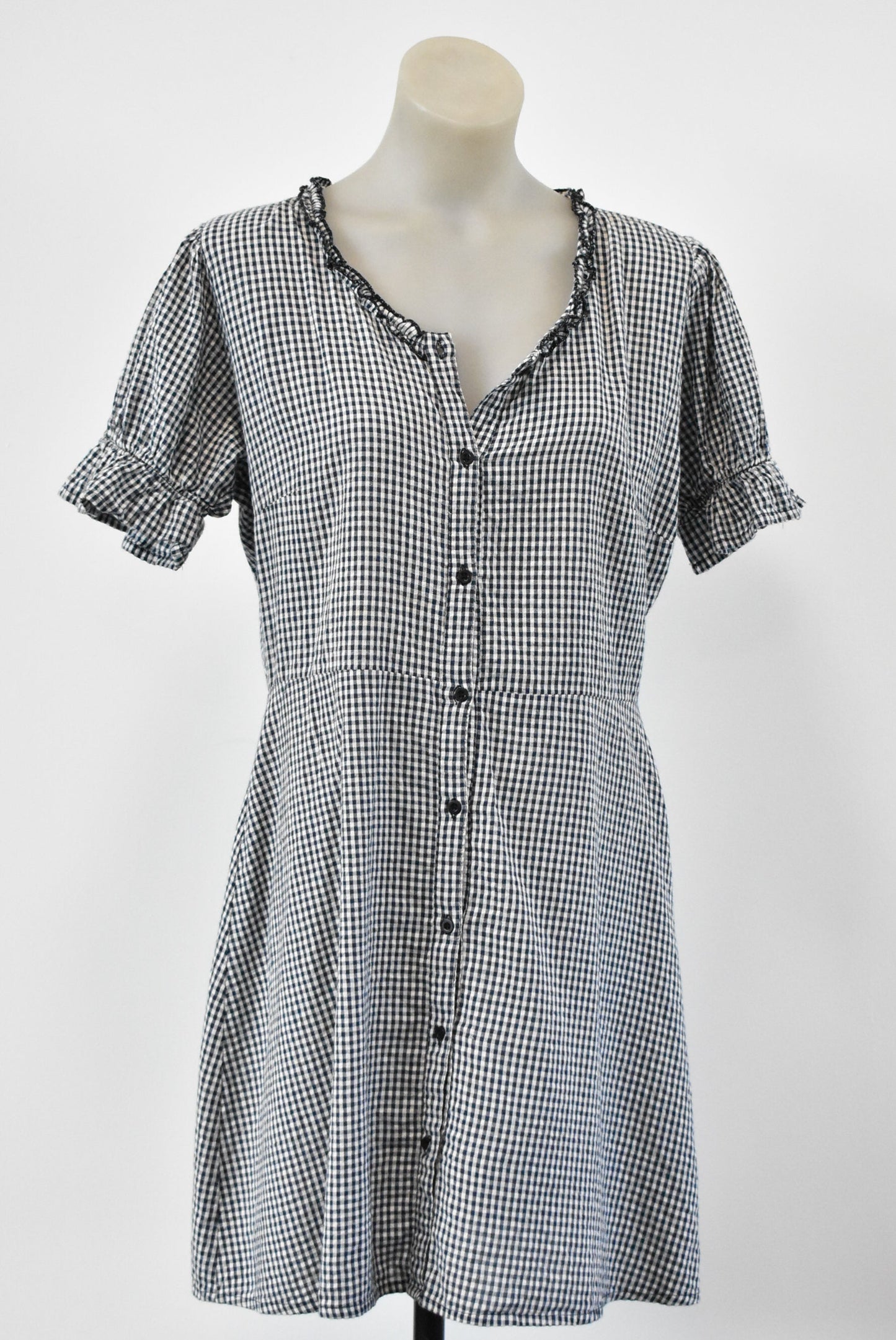Wednesday's Girl gingham dress, L