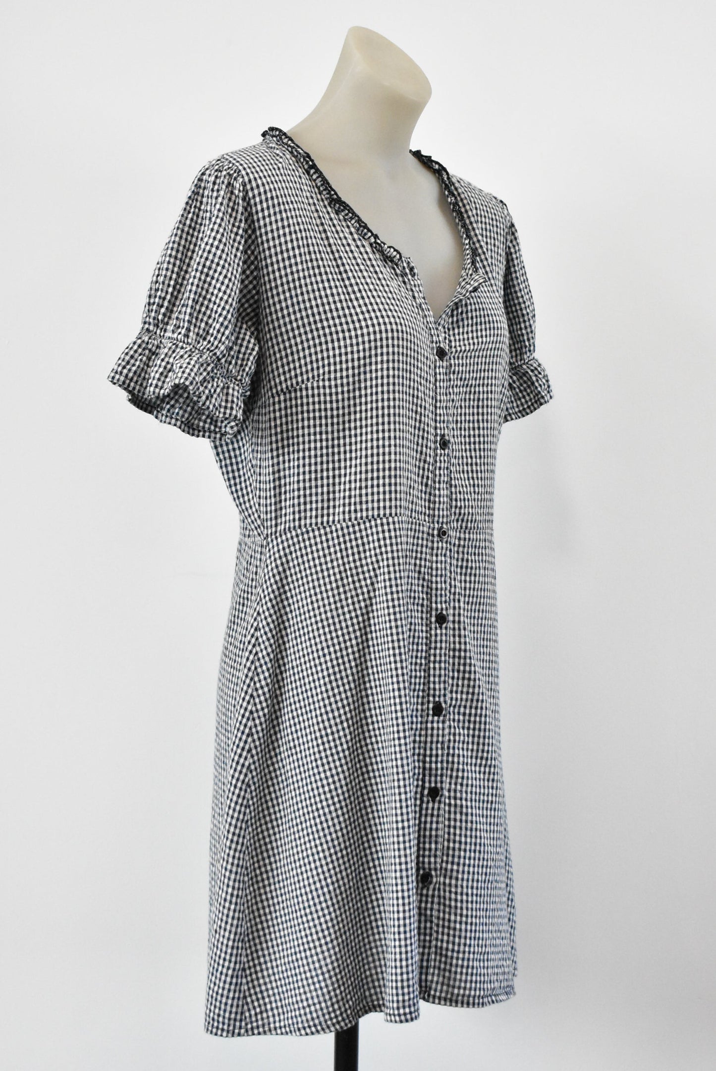Wednesday's Girl gingham dress, L