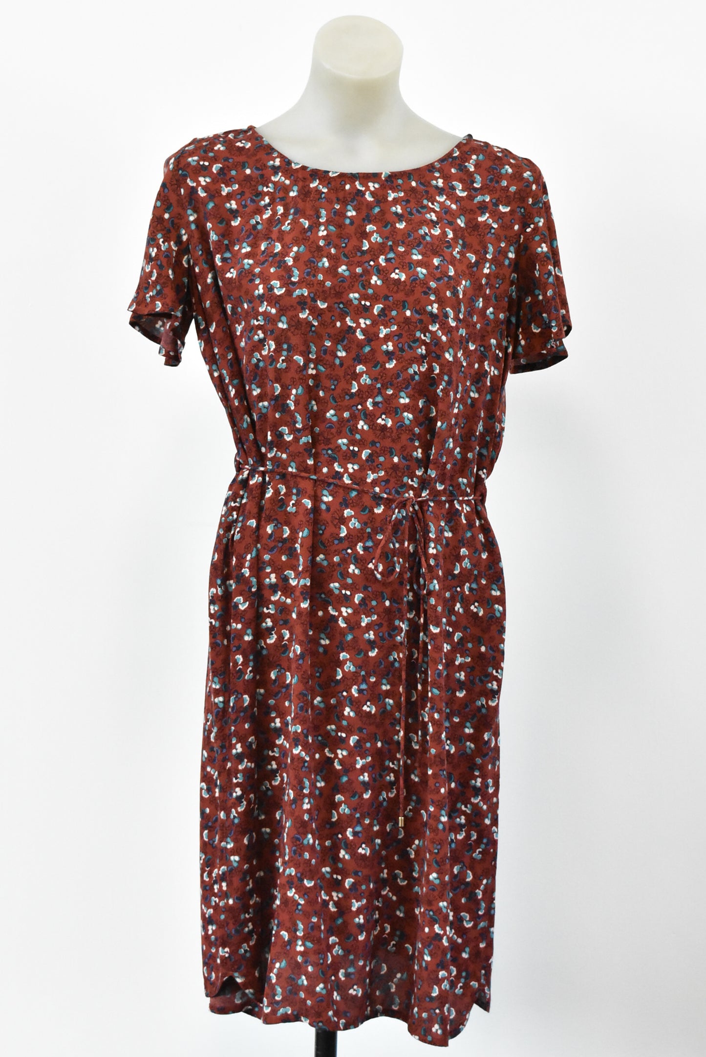 Sessun burgundy floral dress, M