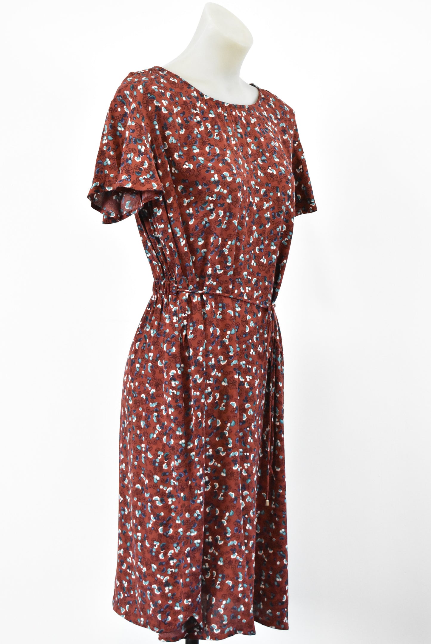 Sessun burgundy floral dress, M