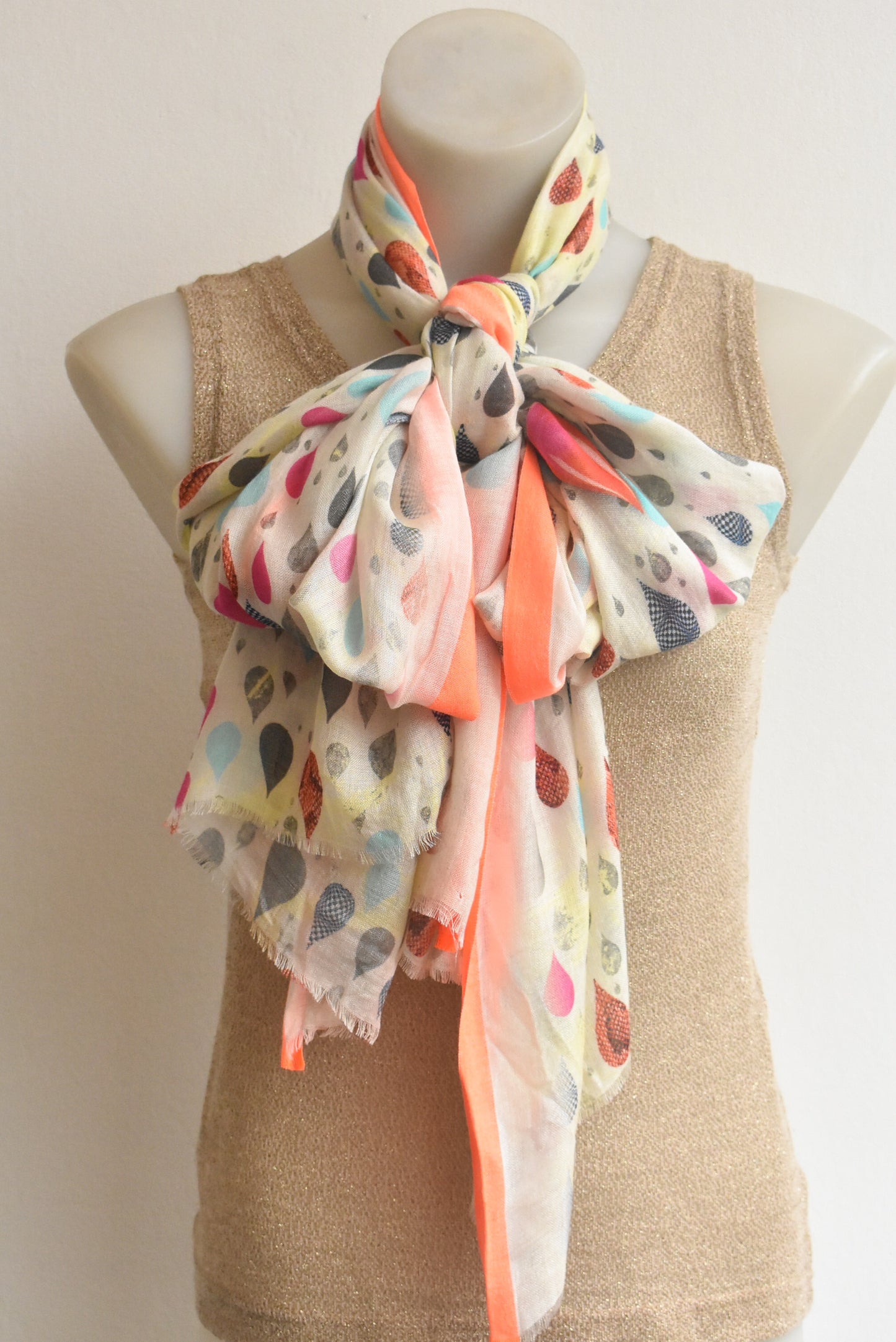 Blue Illusion balloon summer scarf