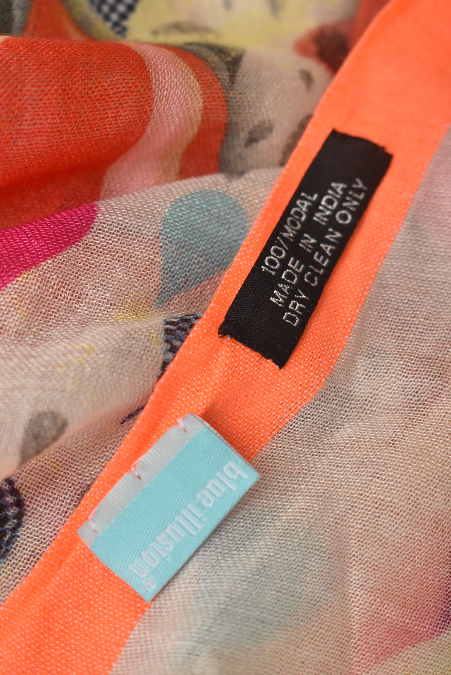 Blue Illusion balloon summer scarf