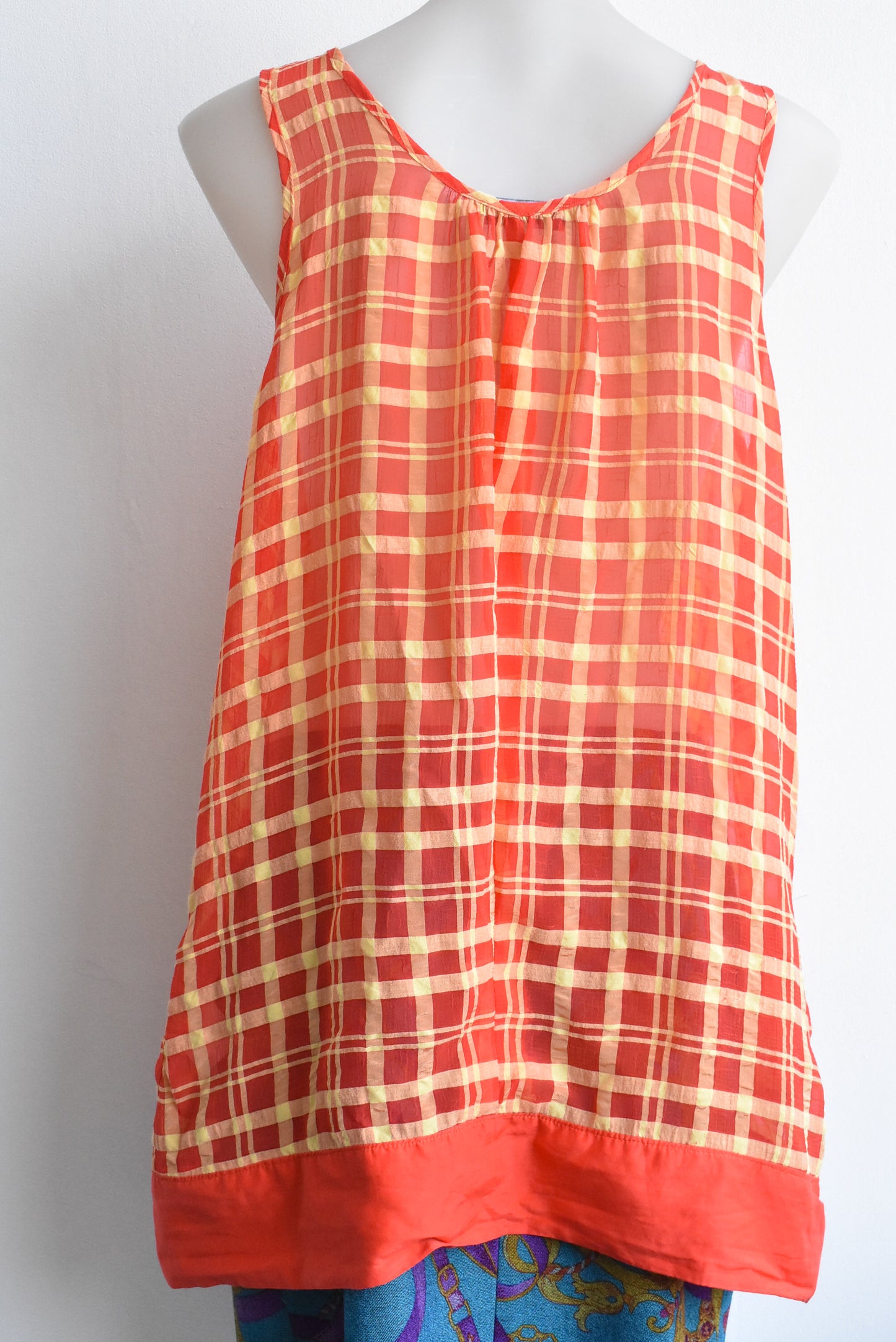 David Pond bright top with pockets, 14