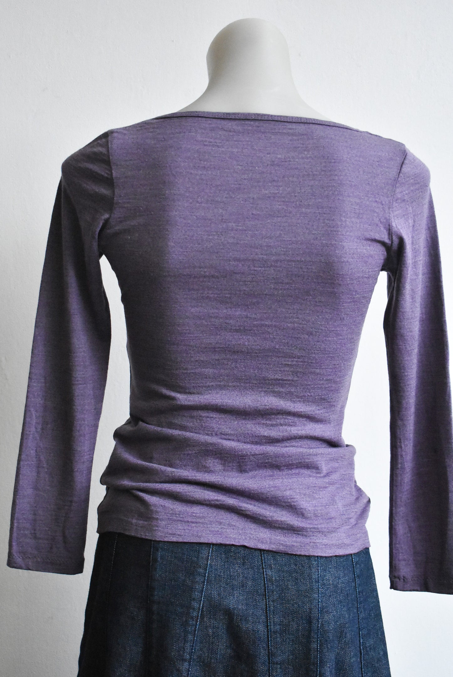 Purple woolen top, S