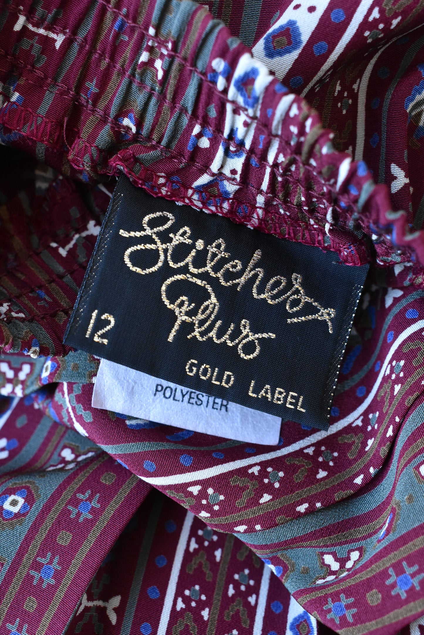 Stitches Plus 'Gold Label' retro pleated skirt, size M