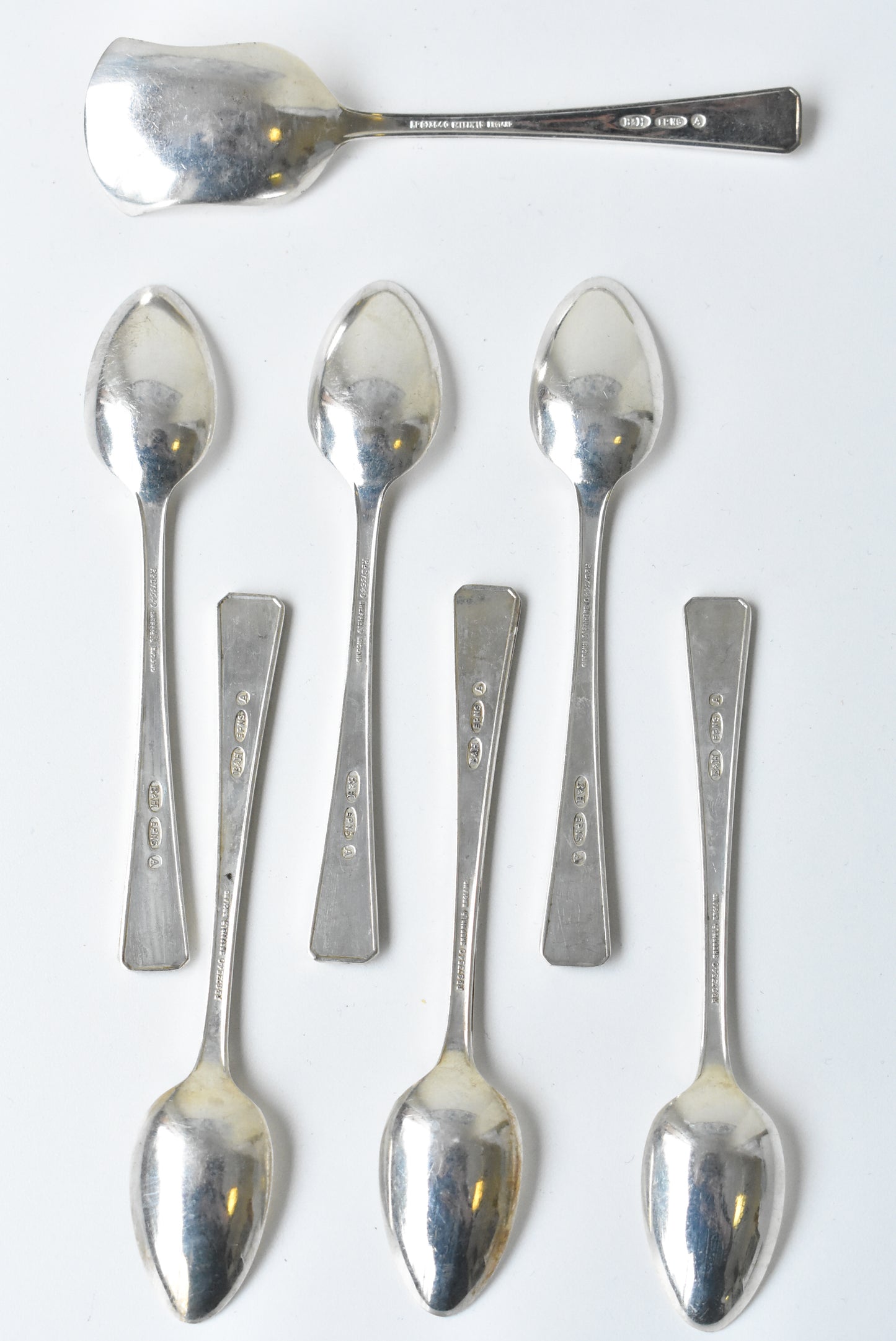 EPNS Sheffield sugar and coffee spoon set, in original box