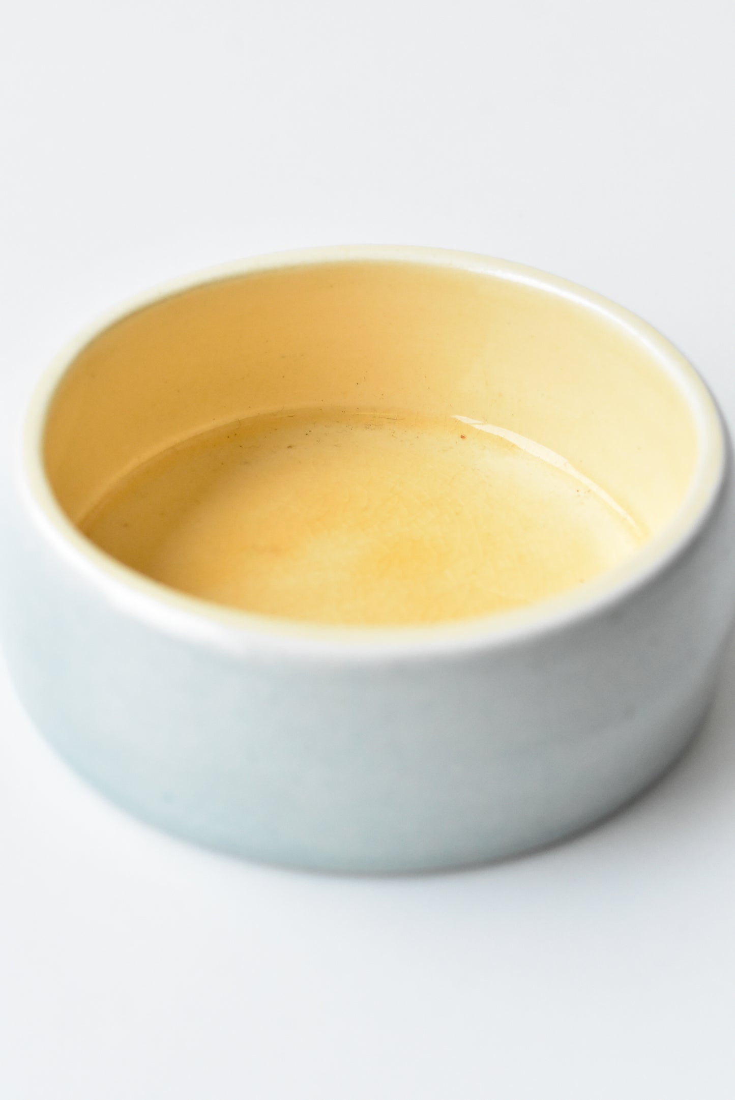 O.C Stephens small yellow and blue glazed dish