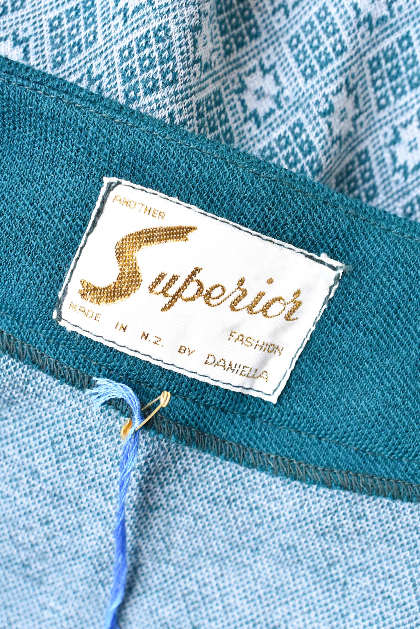 Superior retro green open jacket, M