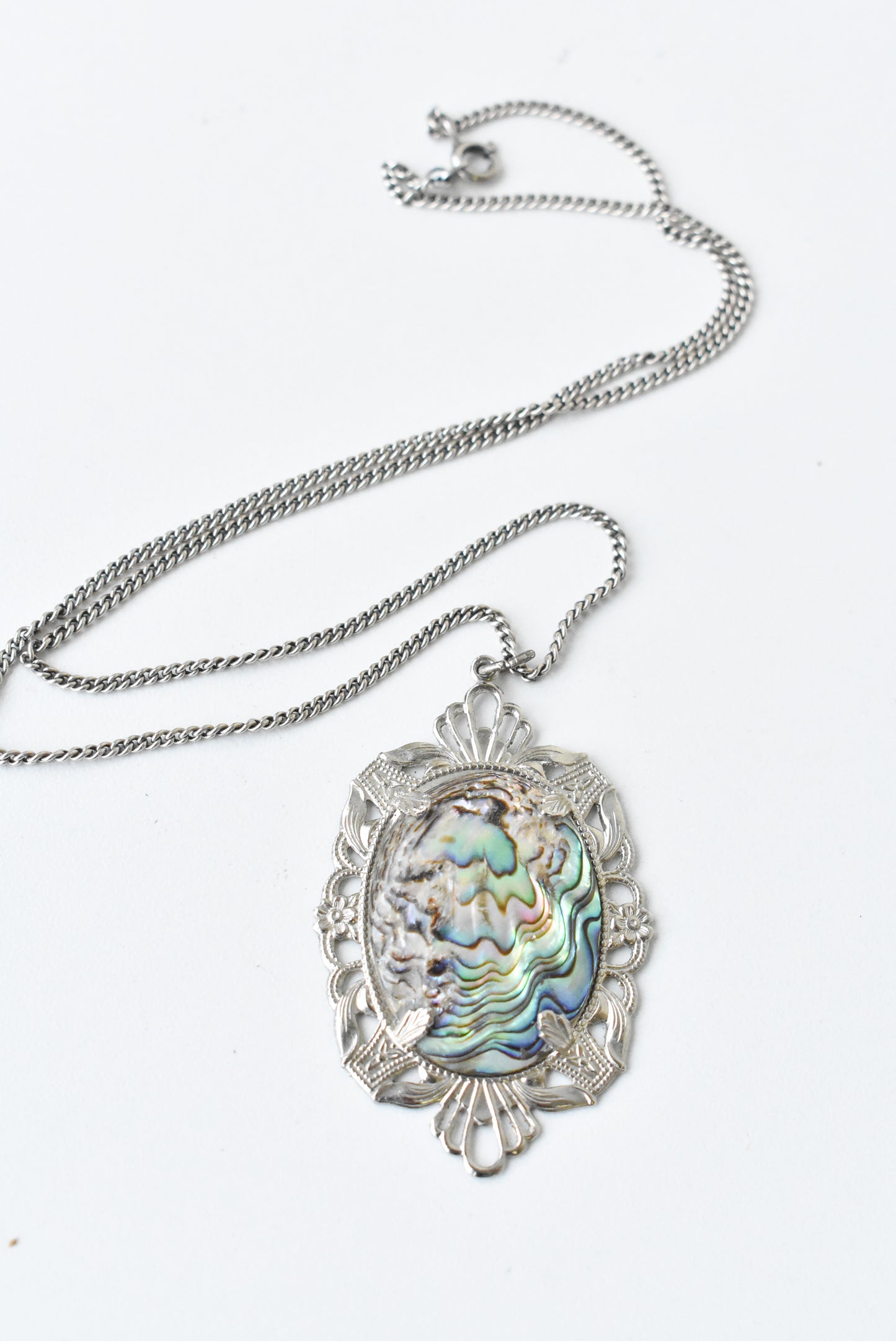 Vintage paua pendant