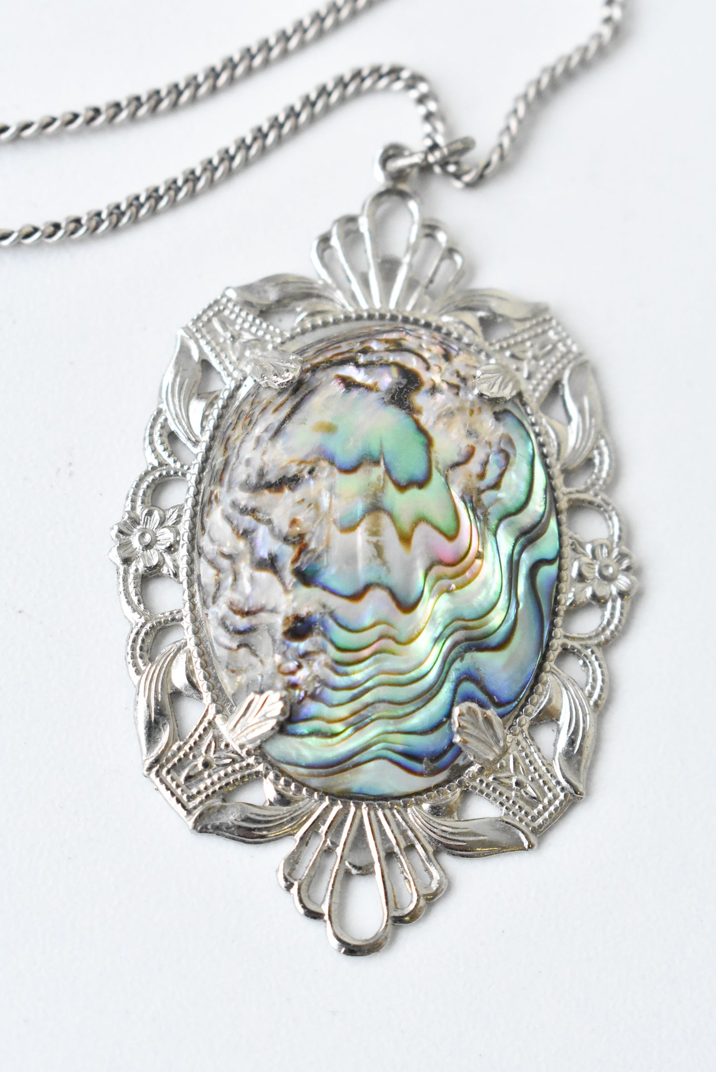 Vintage paua pendant