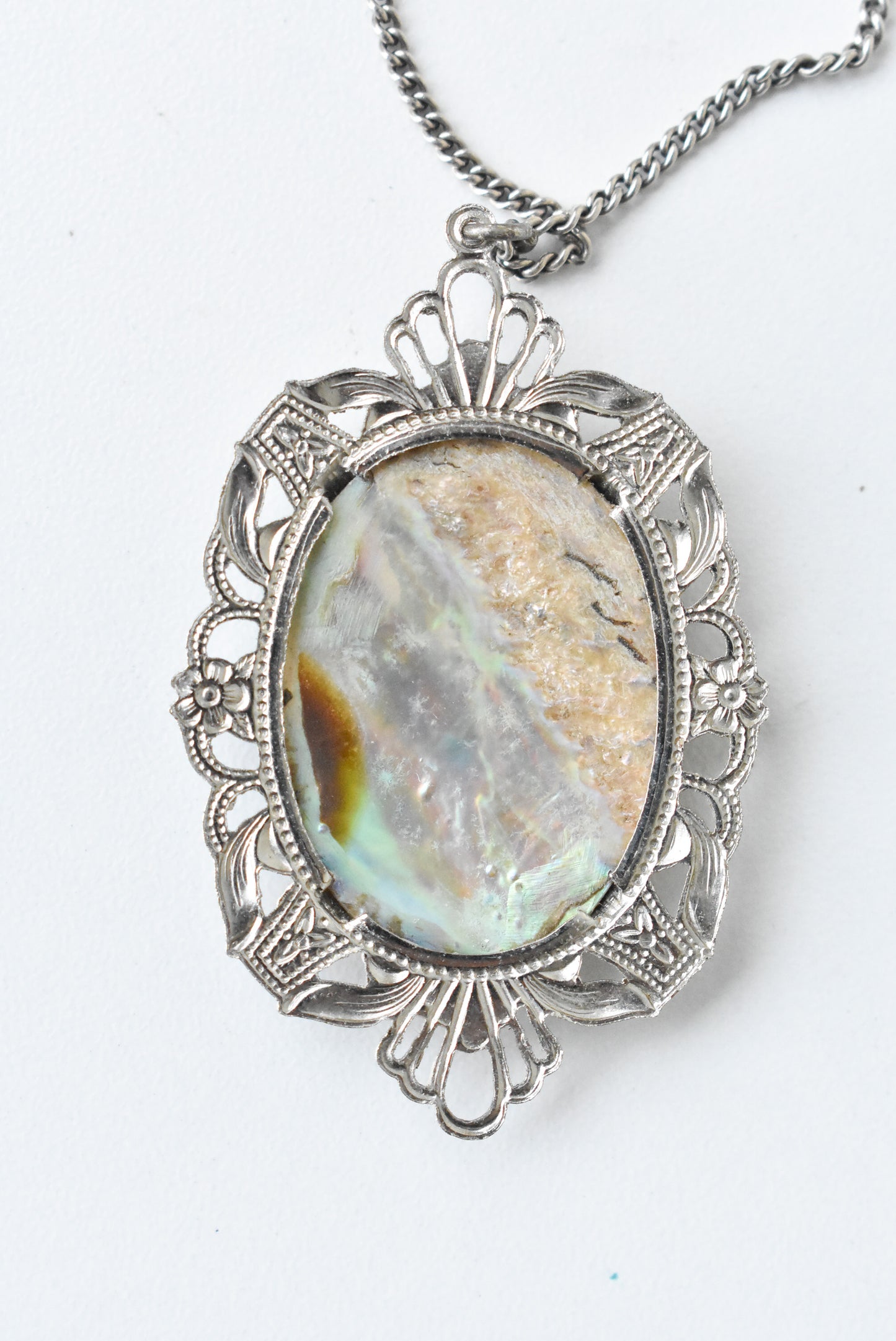 Vintage paua pendant