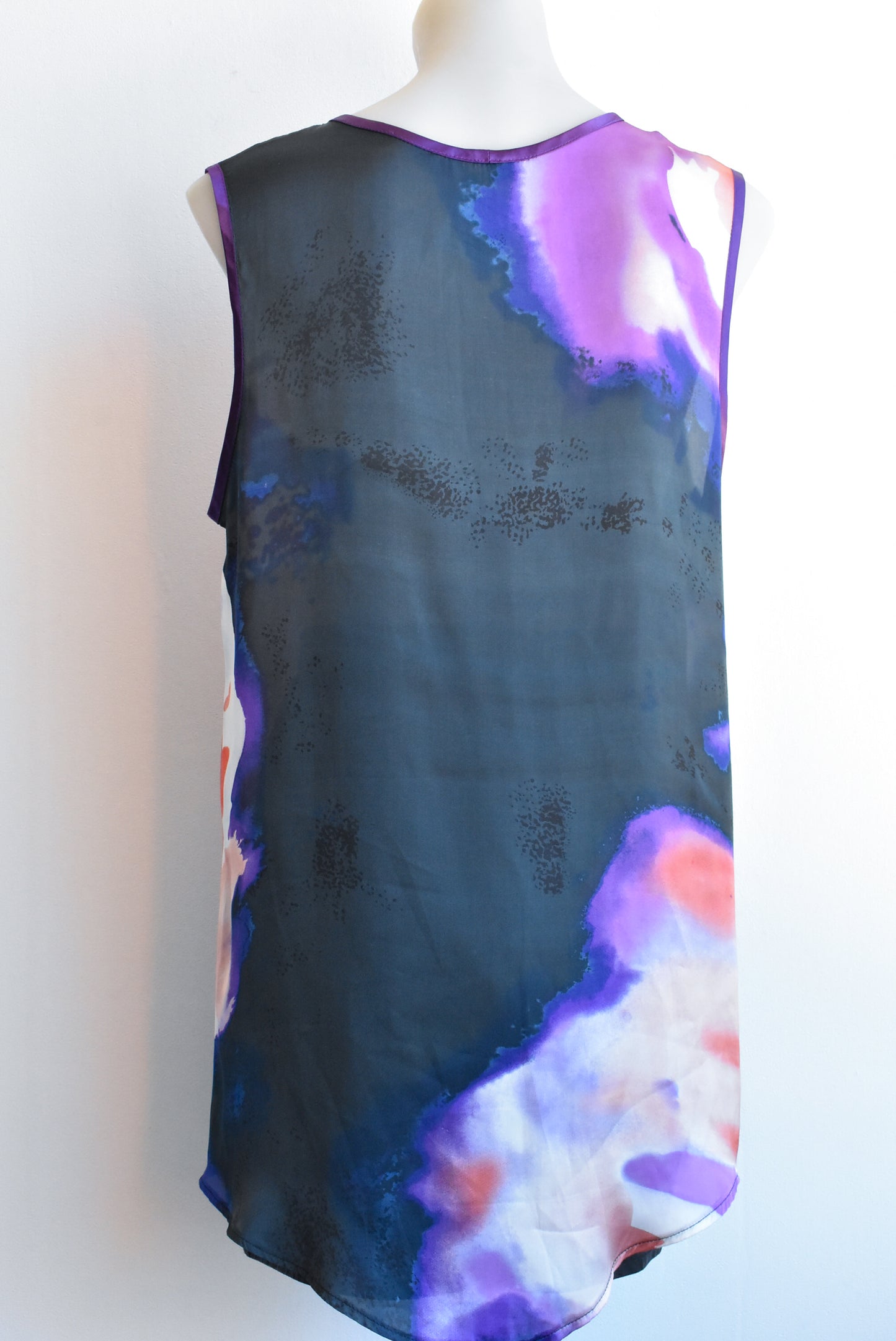 Long top with watercolour pattern, M