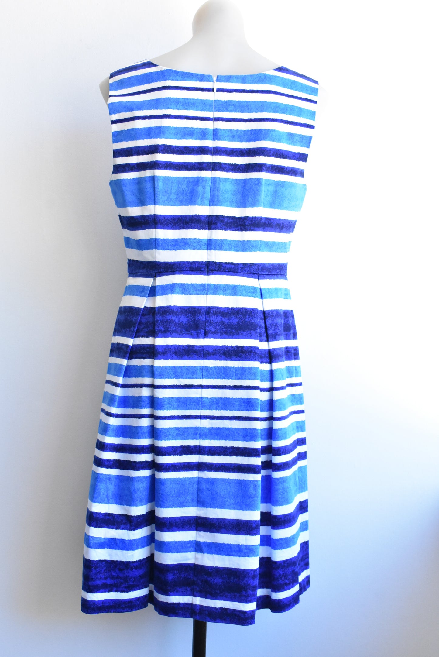 Jacqui E stripy dress, 12