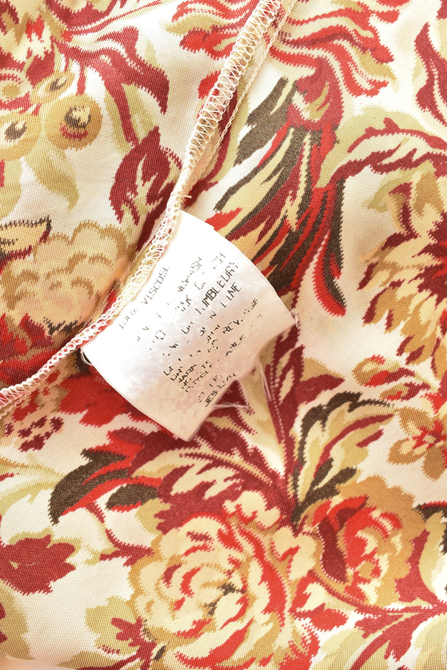 RJC red and yellow light belted button-up dress, size 16