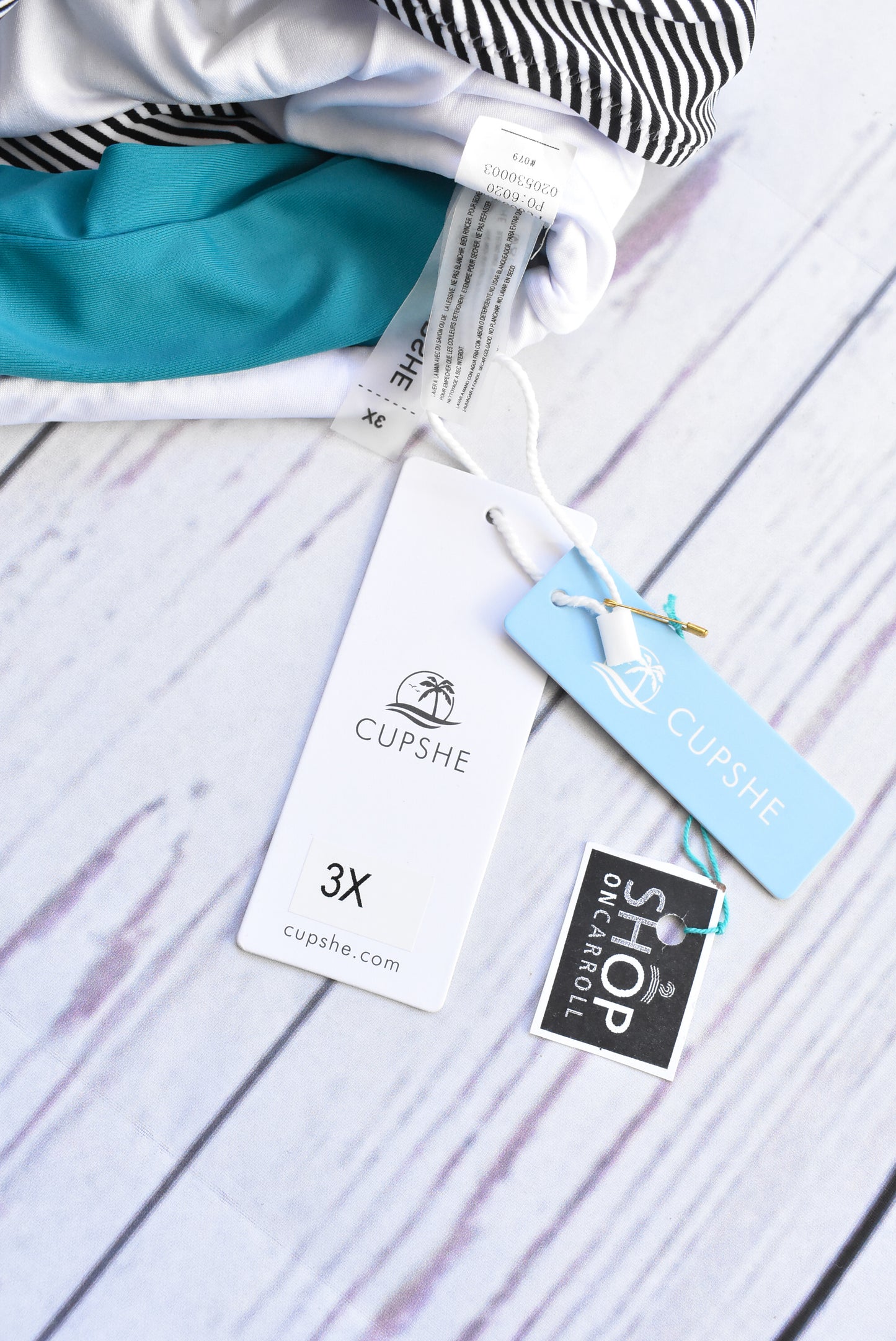 NEW Cupshe turquoise swimsuit, size 3X