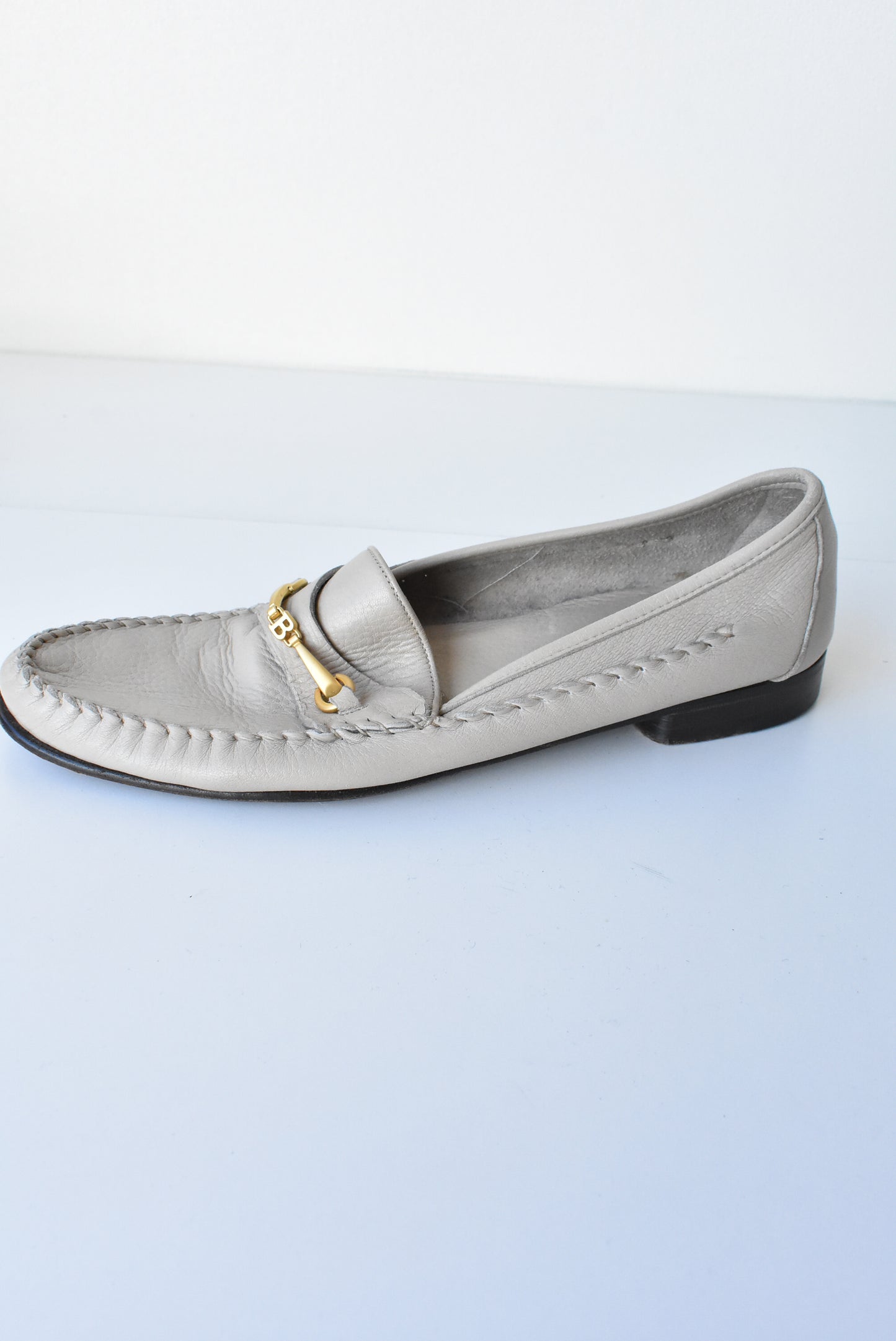 Bally mens slip on leather loafers, 8.5