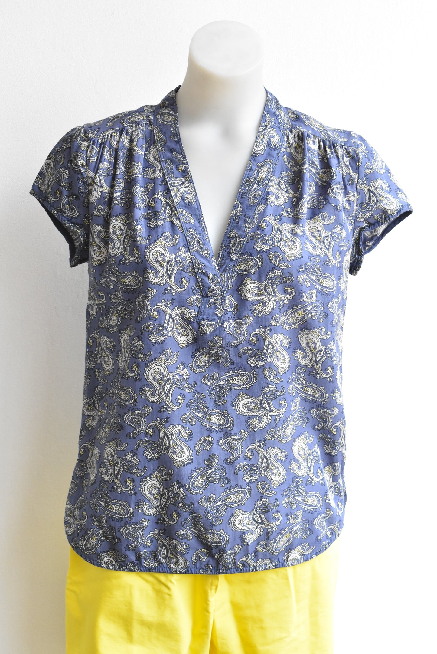 Noa Noa blue paisley top, size 36