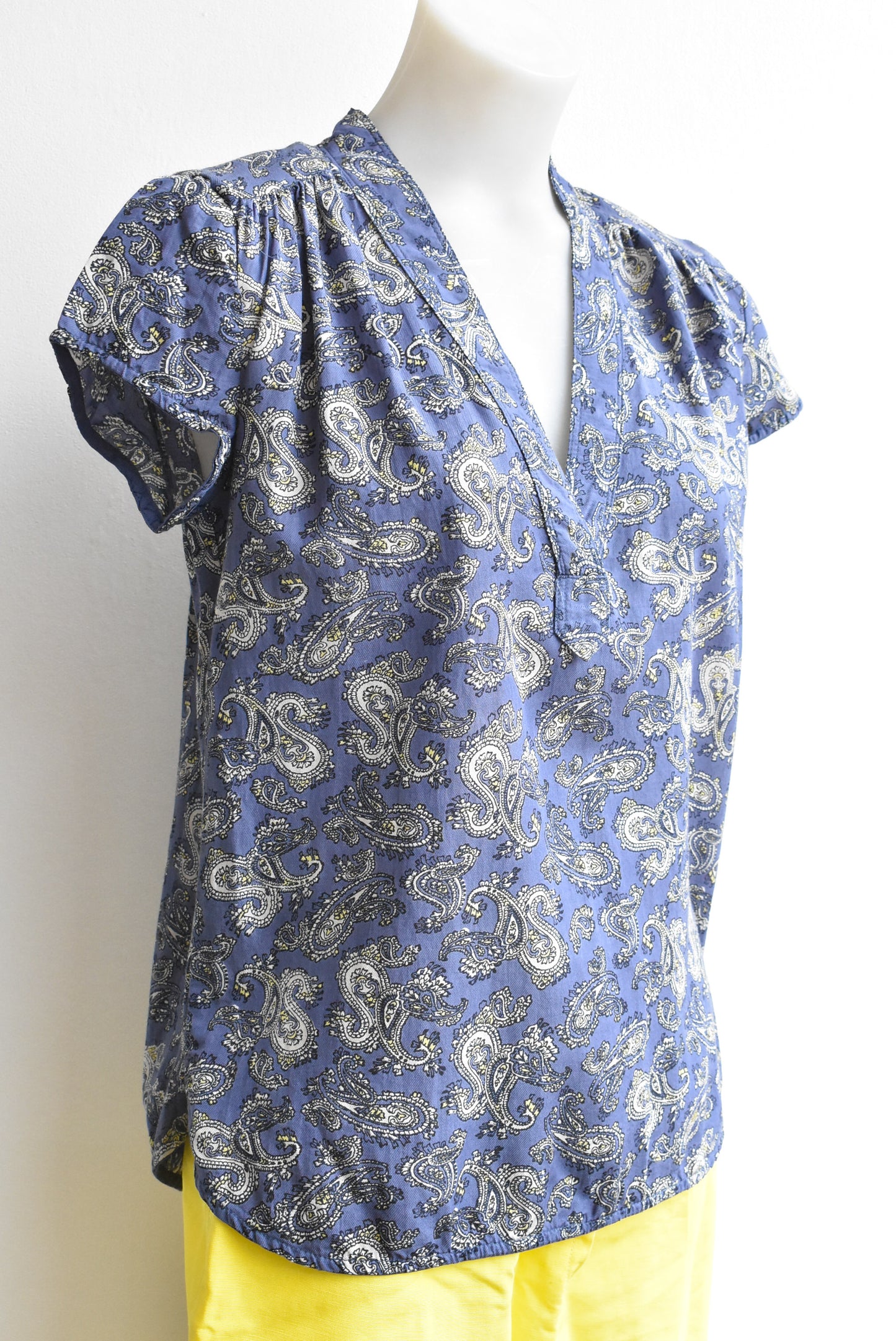 Noa Noa blue paisley top, size 36