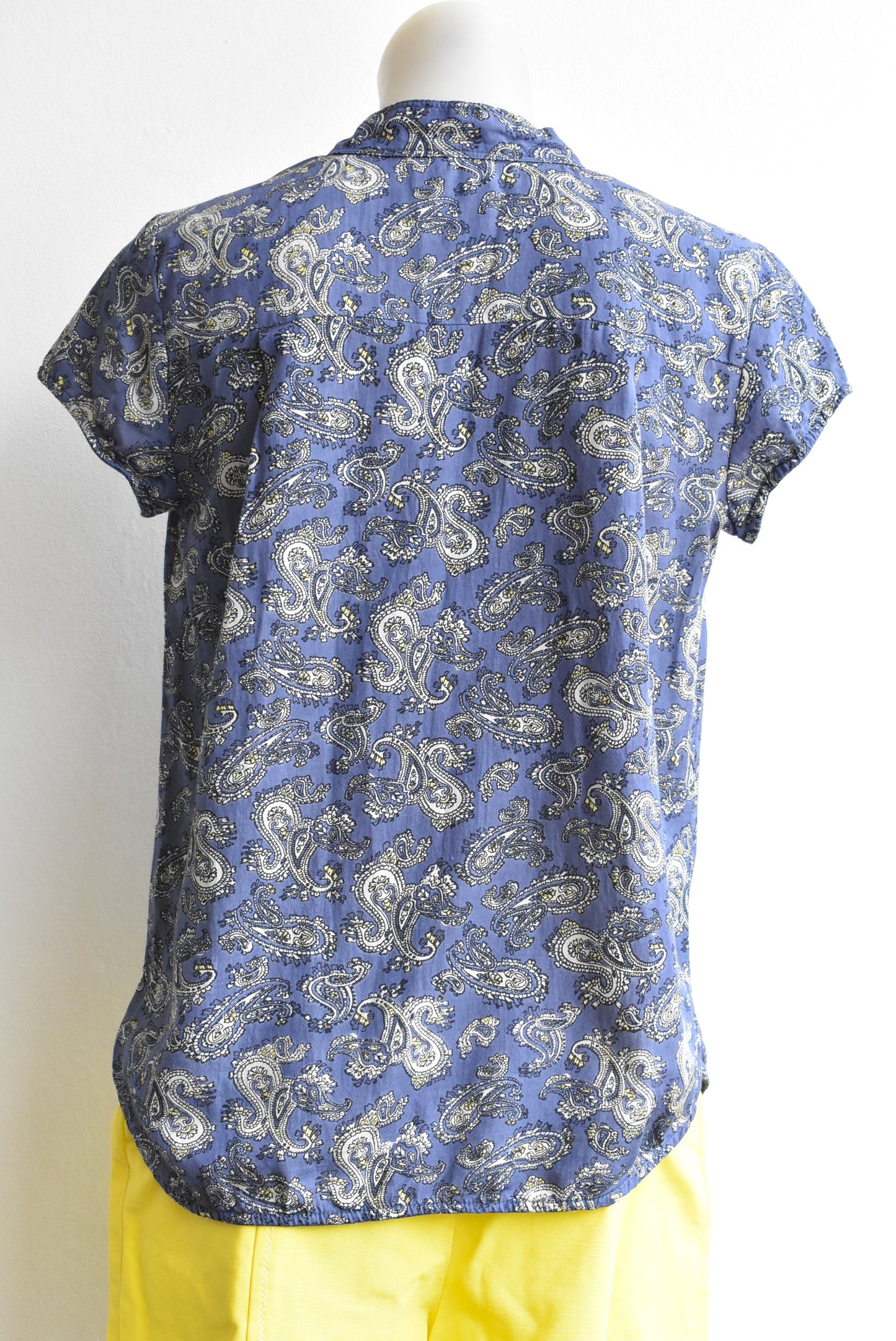 Noa Noa blue paisley top, size 36