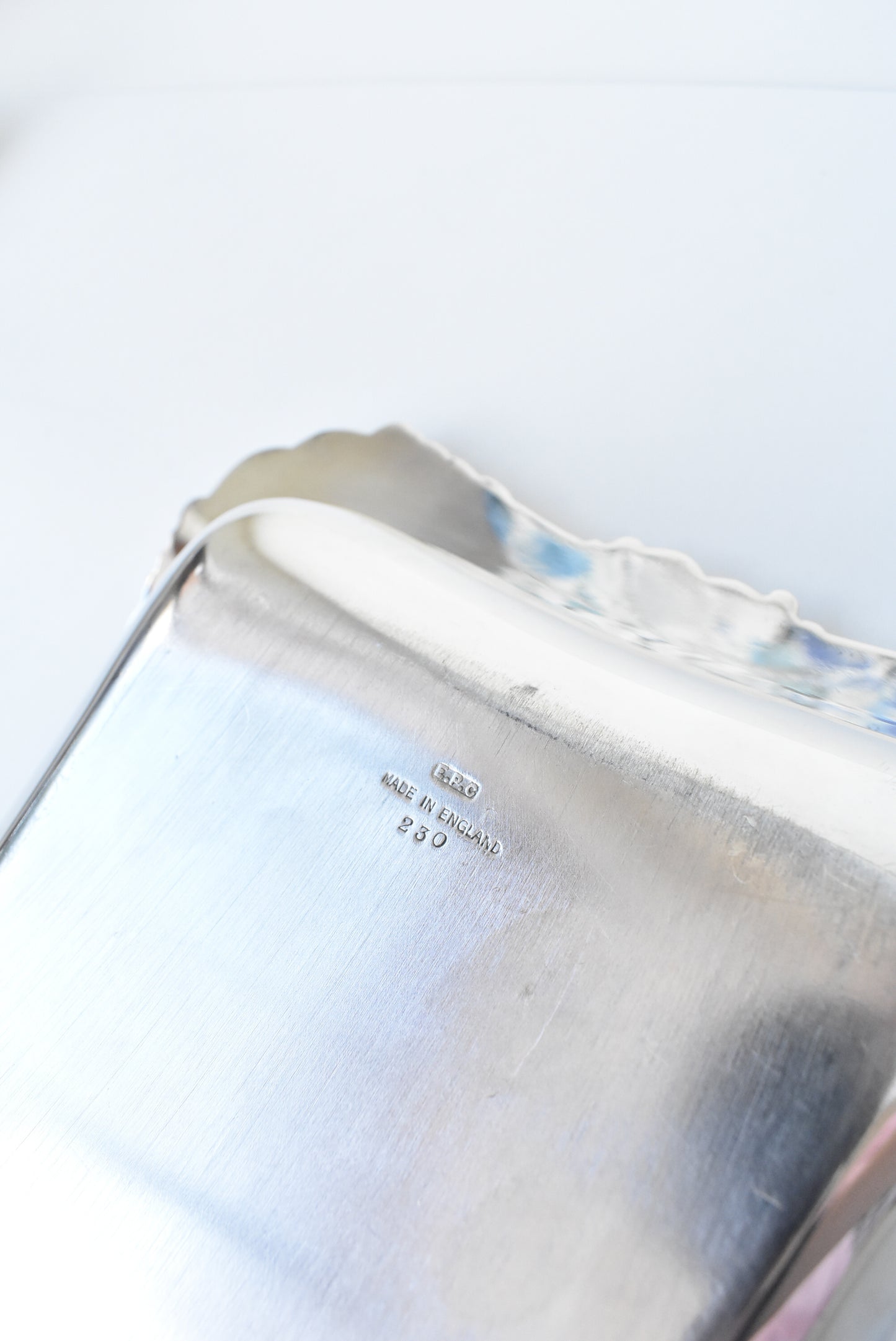 Stunning vintage silver serving dish with lid