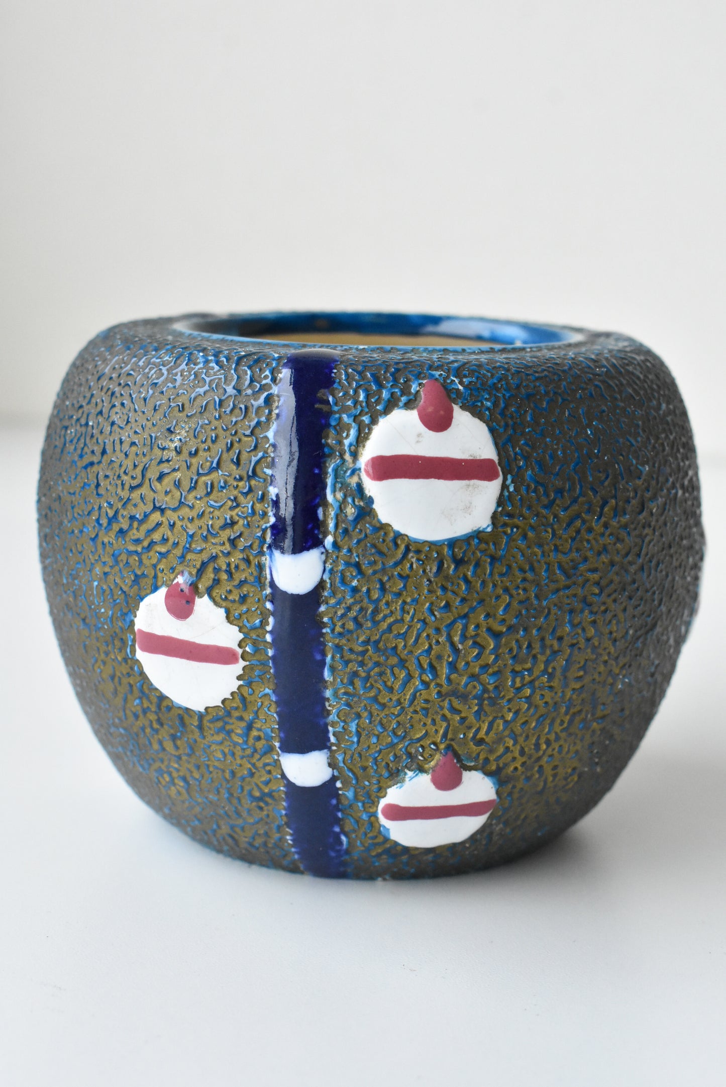 Amphora ceramic vase, made in Czechoslovakia