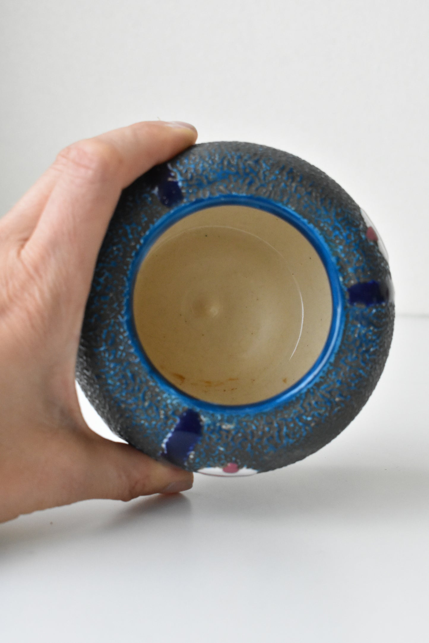 Amphora ceramic vase, made in Czechoslovakia
