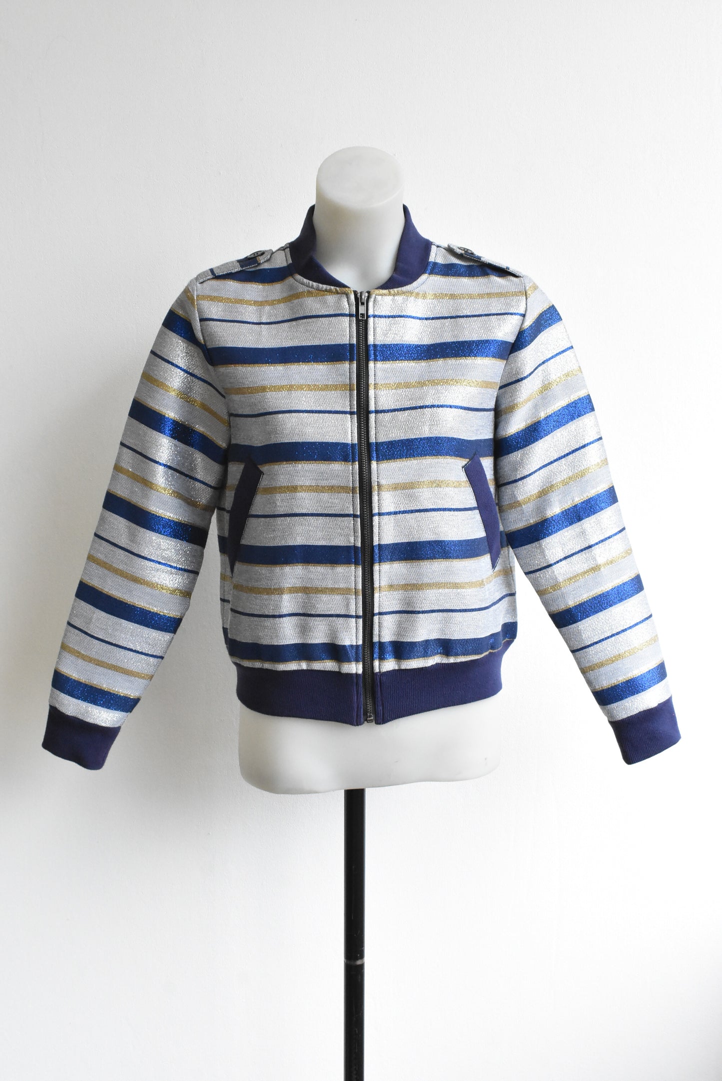 Hailwood metallic bomber jacket, size 10