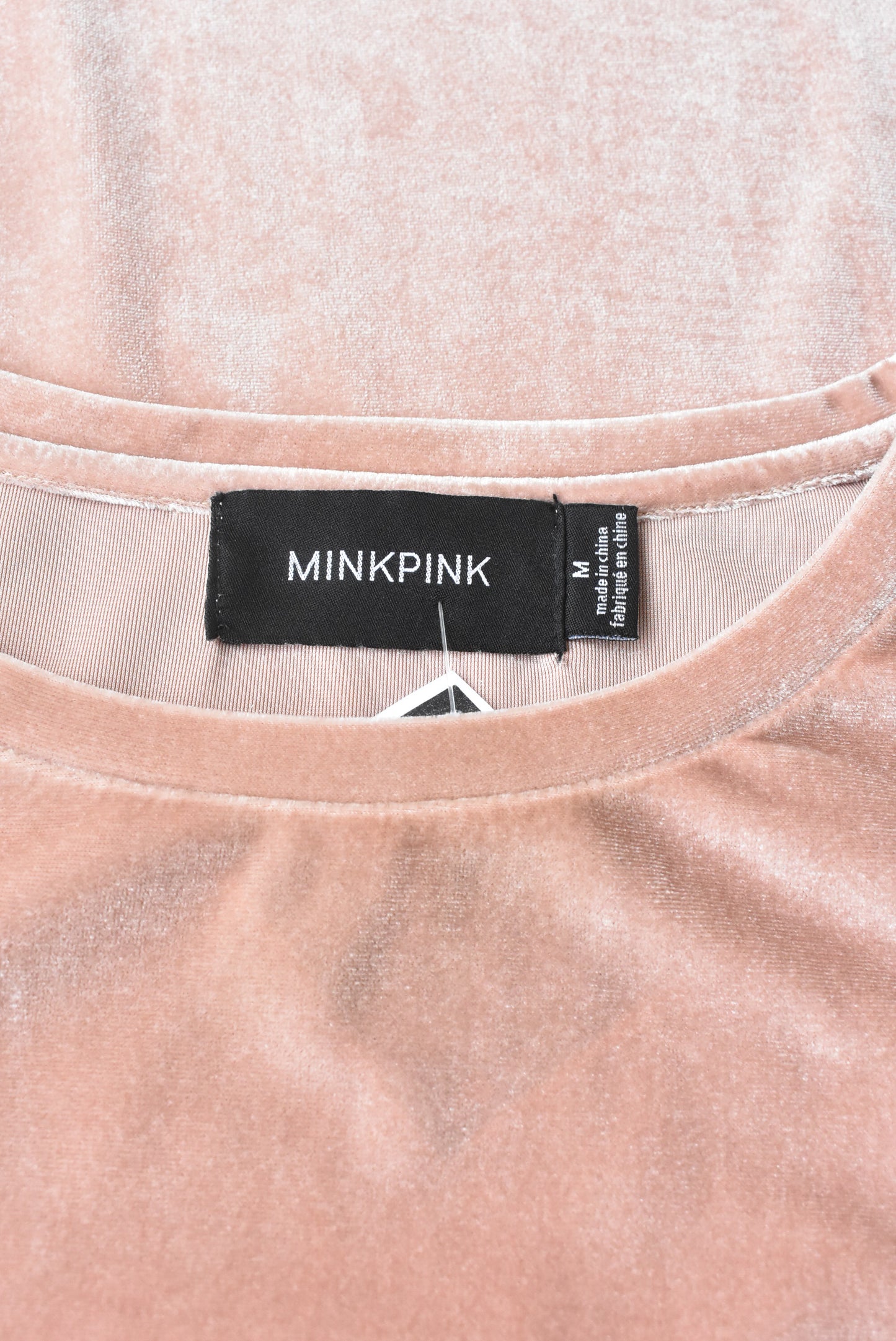 Minkpink velour t-shirt, size M