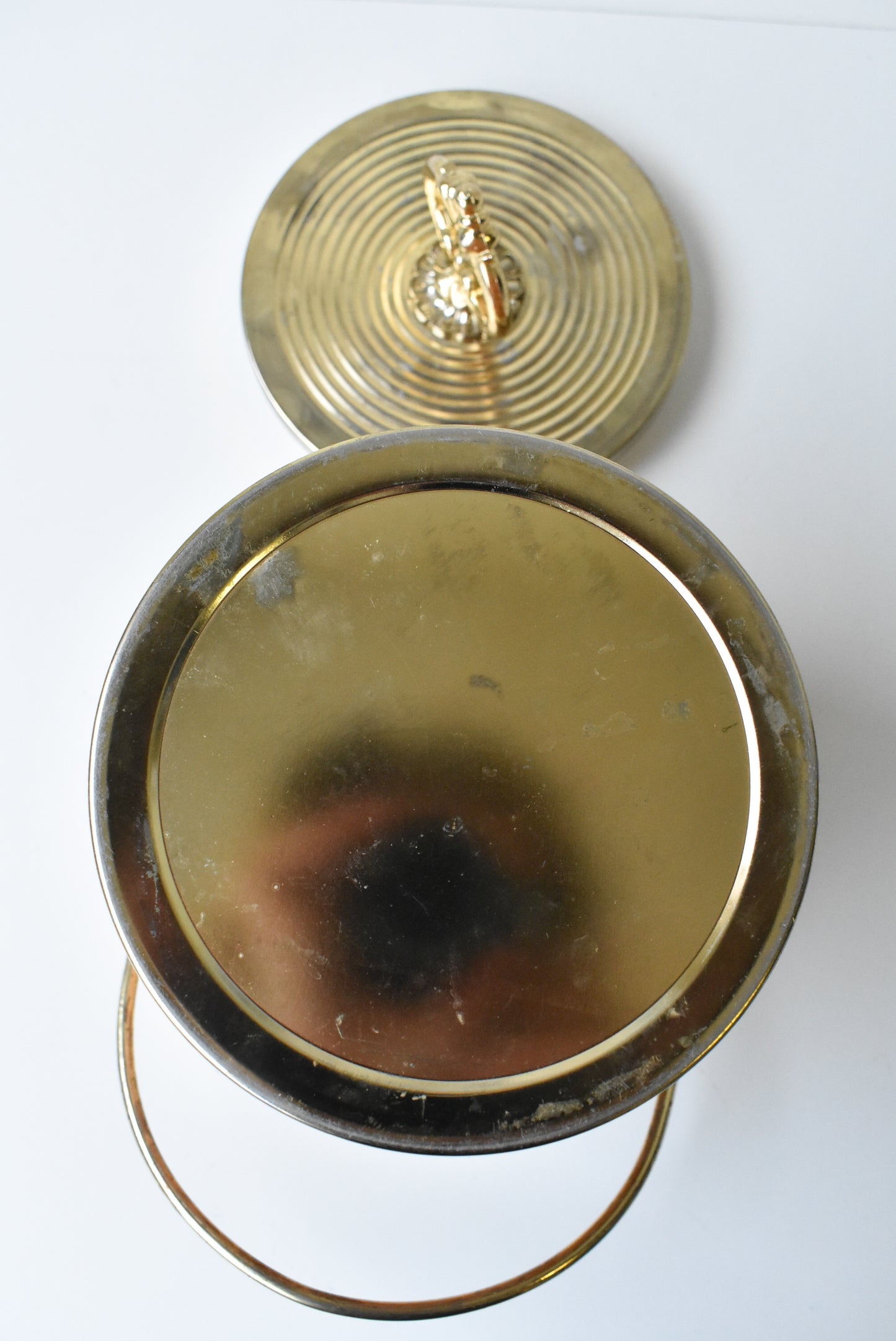 Mid century cork ice bucket