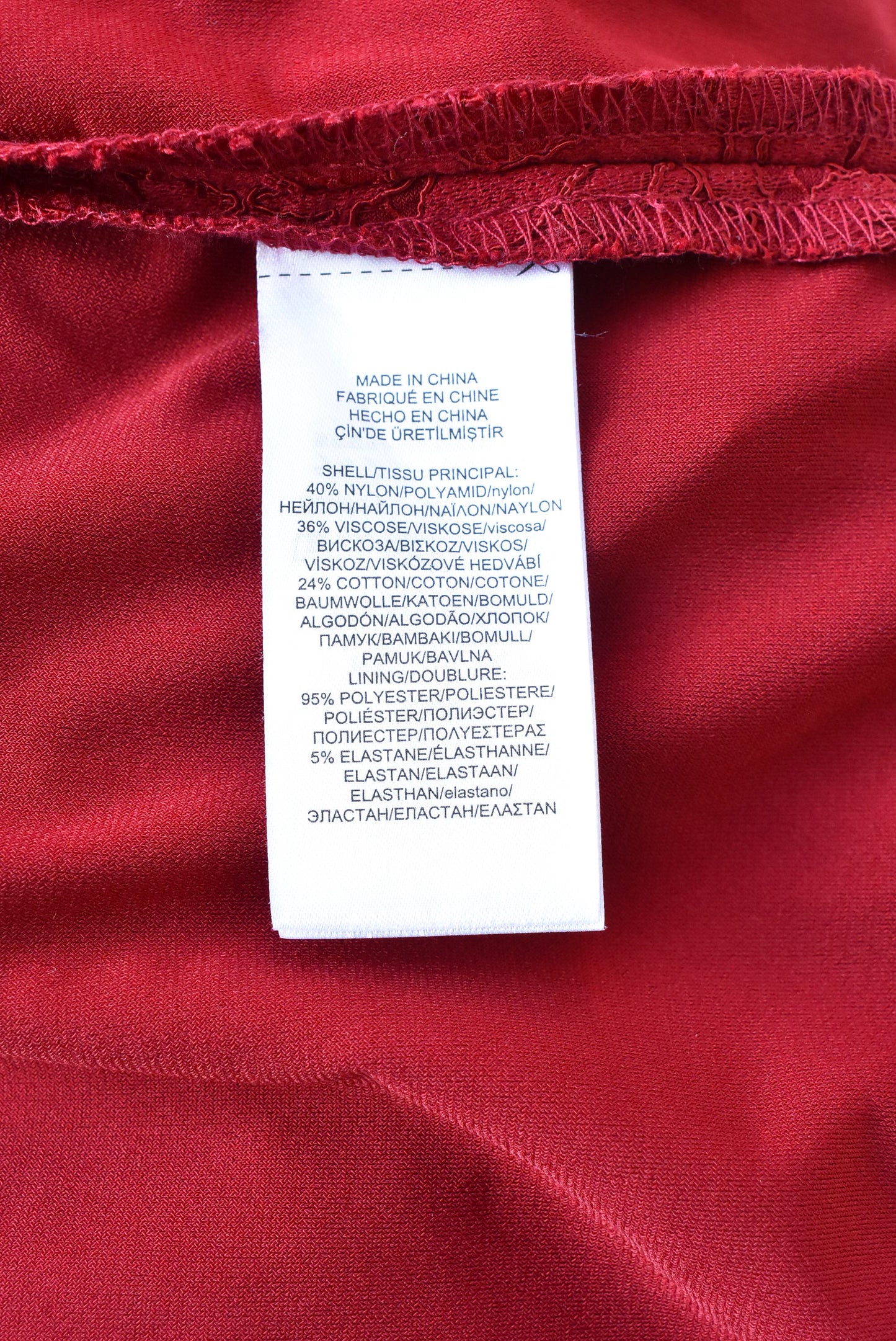 Ralph Lauren ruby red lacy dress NEW, size L