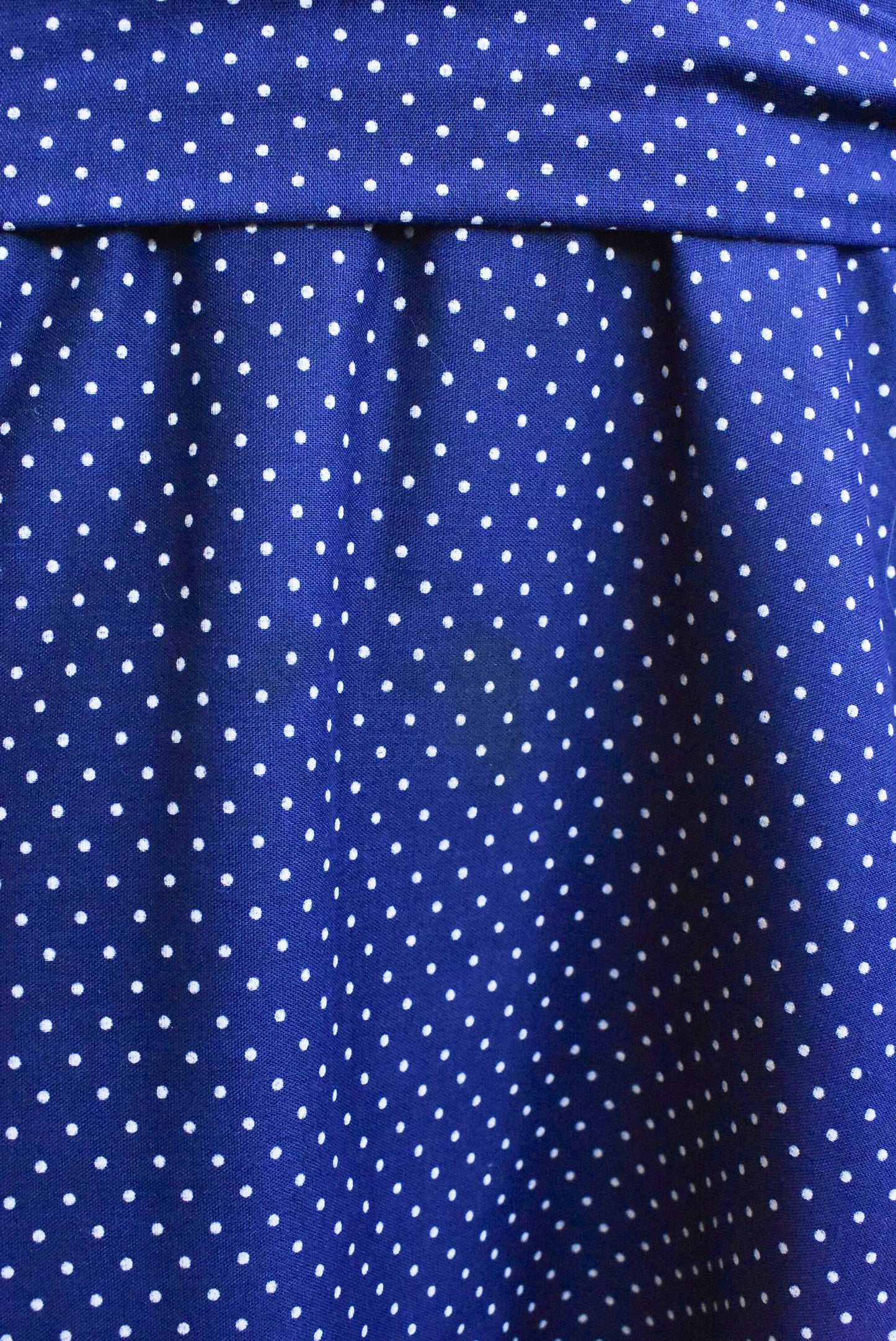 Edward & Emma retro navy polka dot dress, size S-M