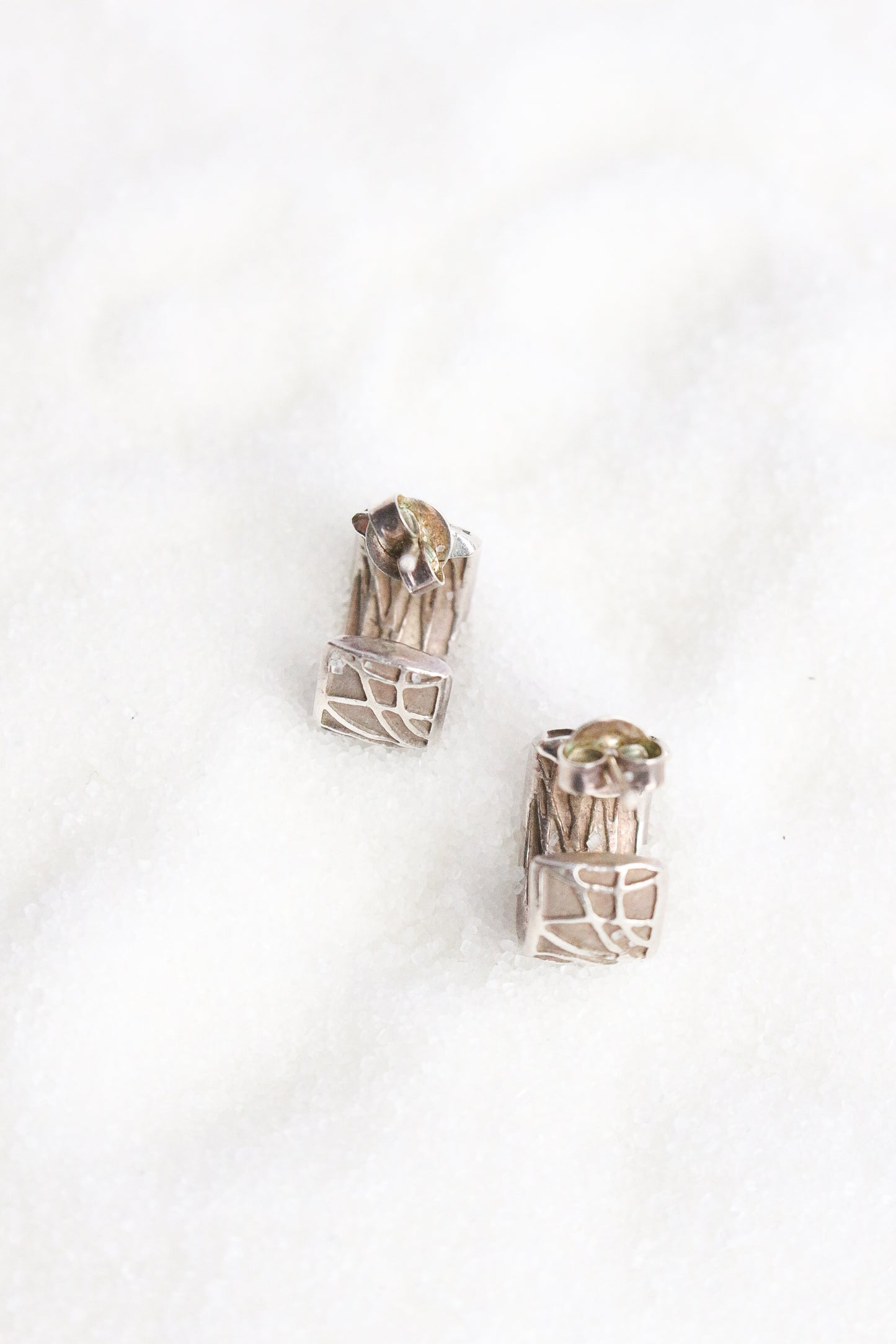 Small silver hoop earrings