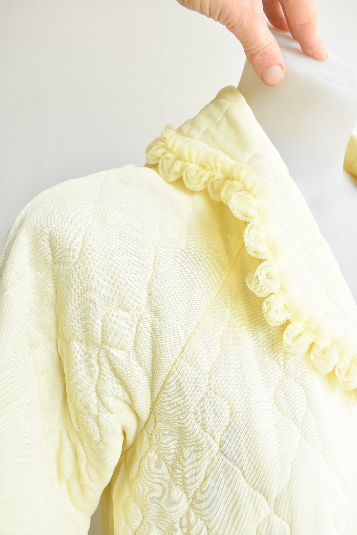 Vintage Yellow dressing gown, size SW (vintage womens small)