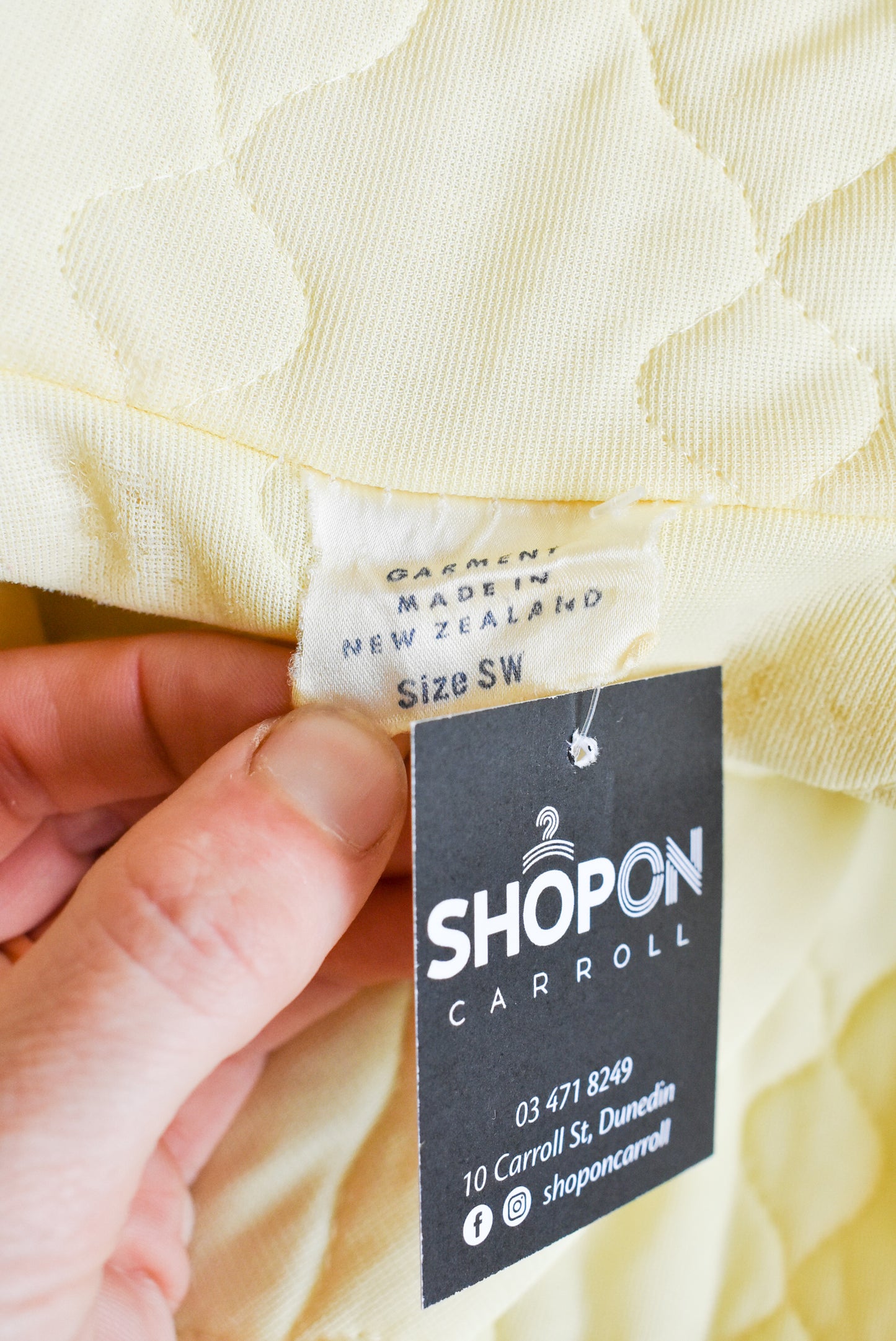 Vintage Yellow dressing gown, size SW (vintage womens small)