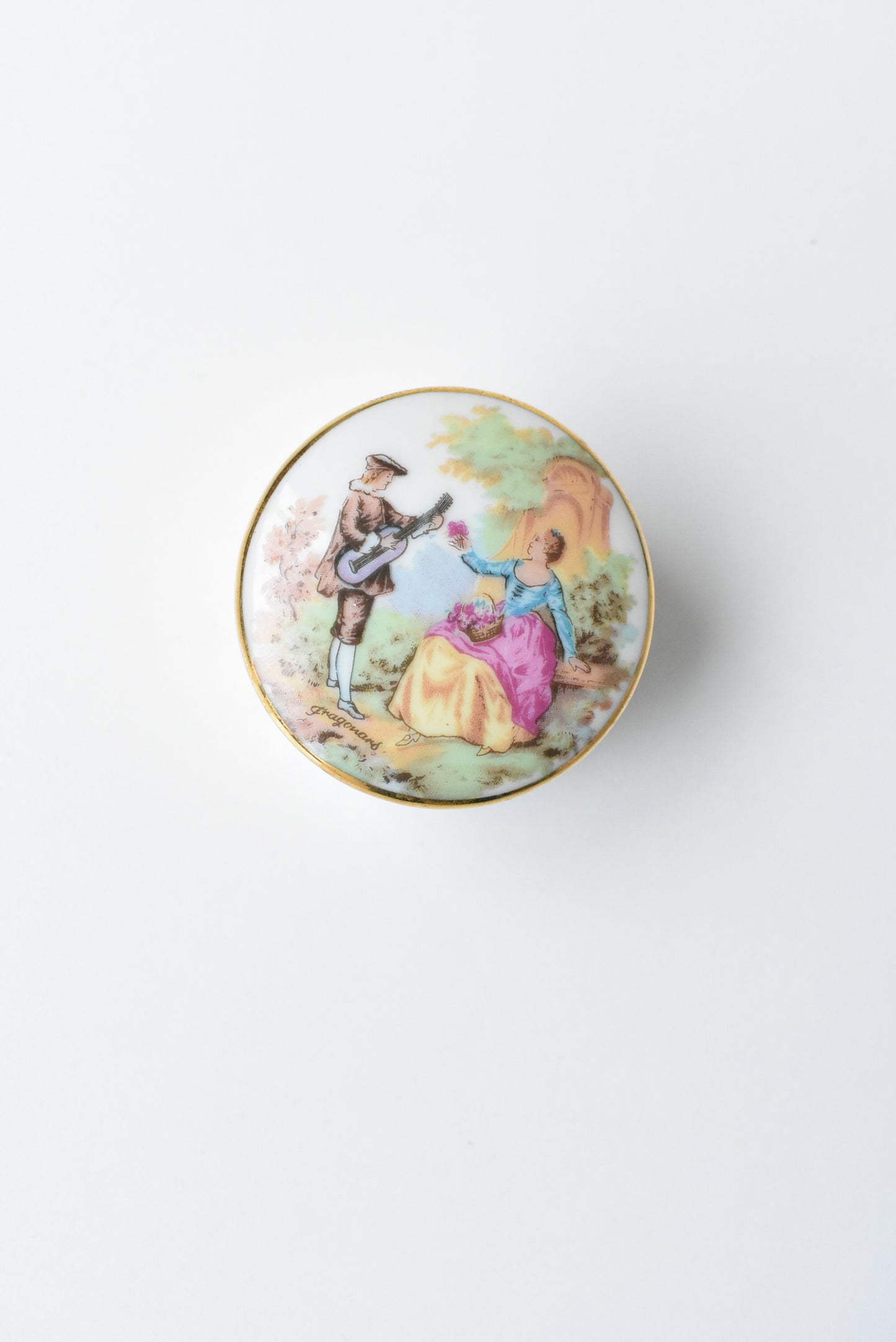 Vintage Limoges miniature porcelain box