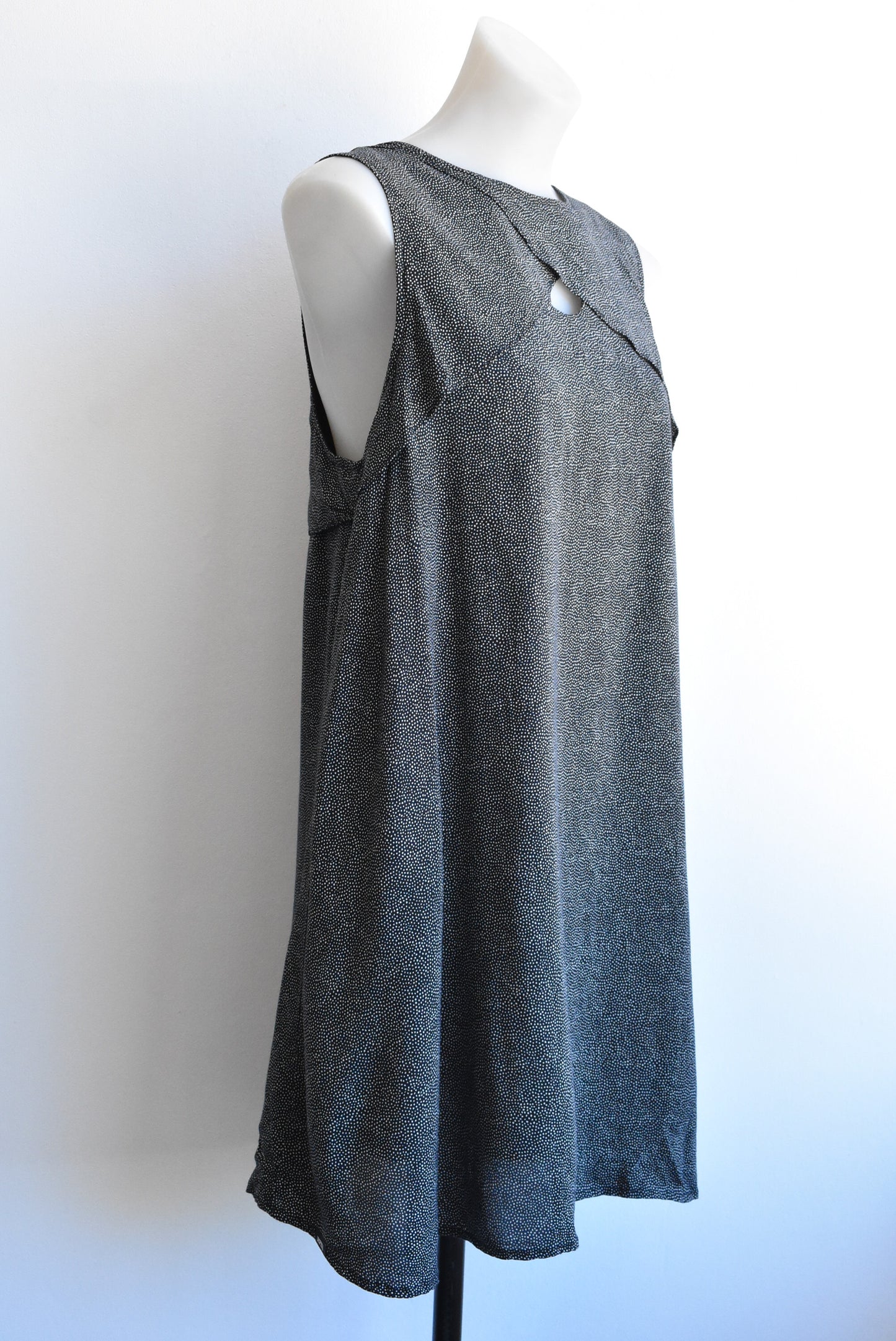 RPM short black speckled dress, size 10