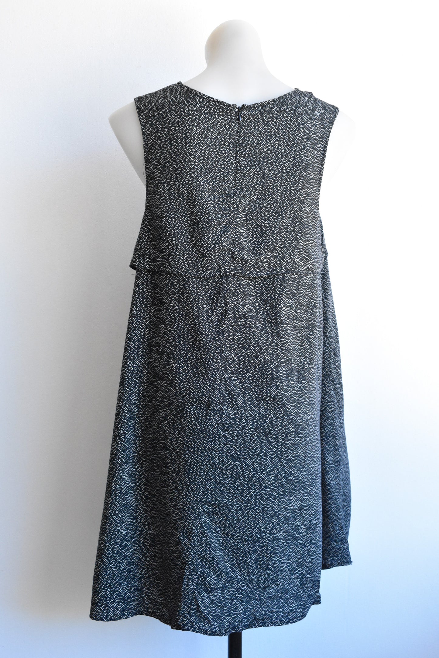 RPM short black speckled dress, size 10