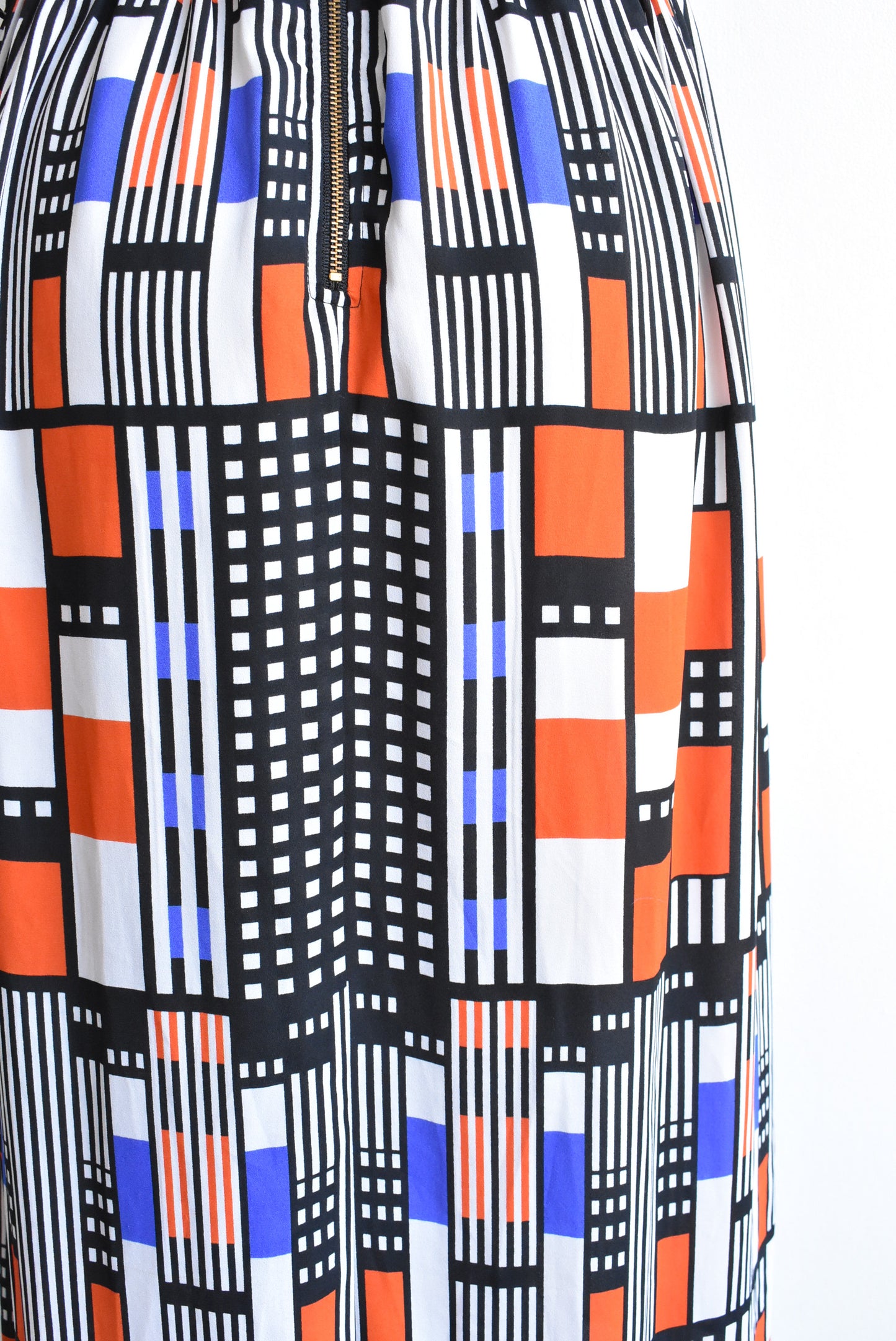 Stella black + patterned skirt maxi dress, size 10