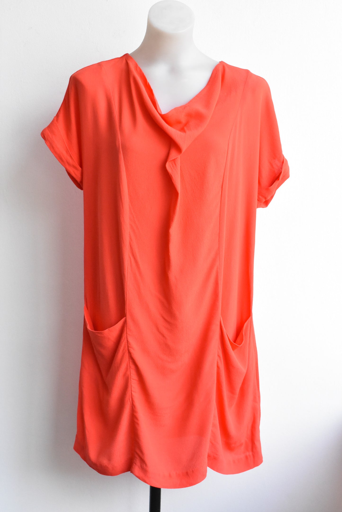 Mardee short orange dress, size 14