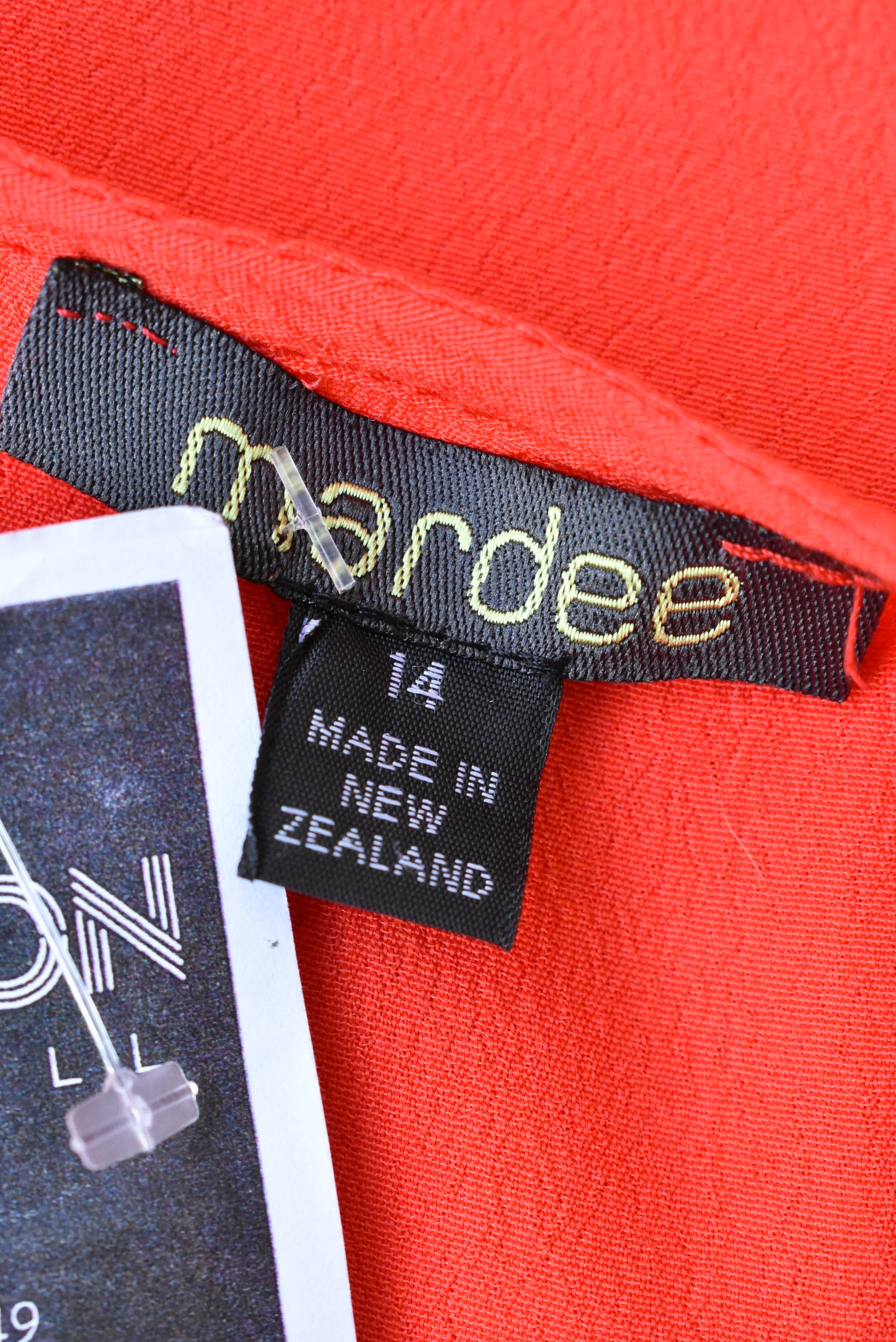 Mardee short orange dress, size 14