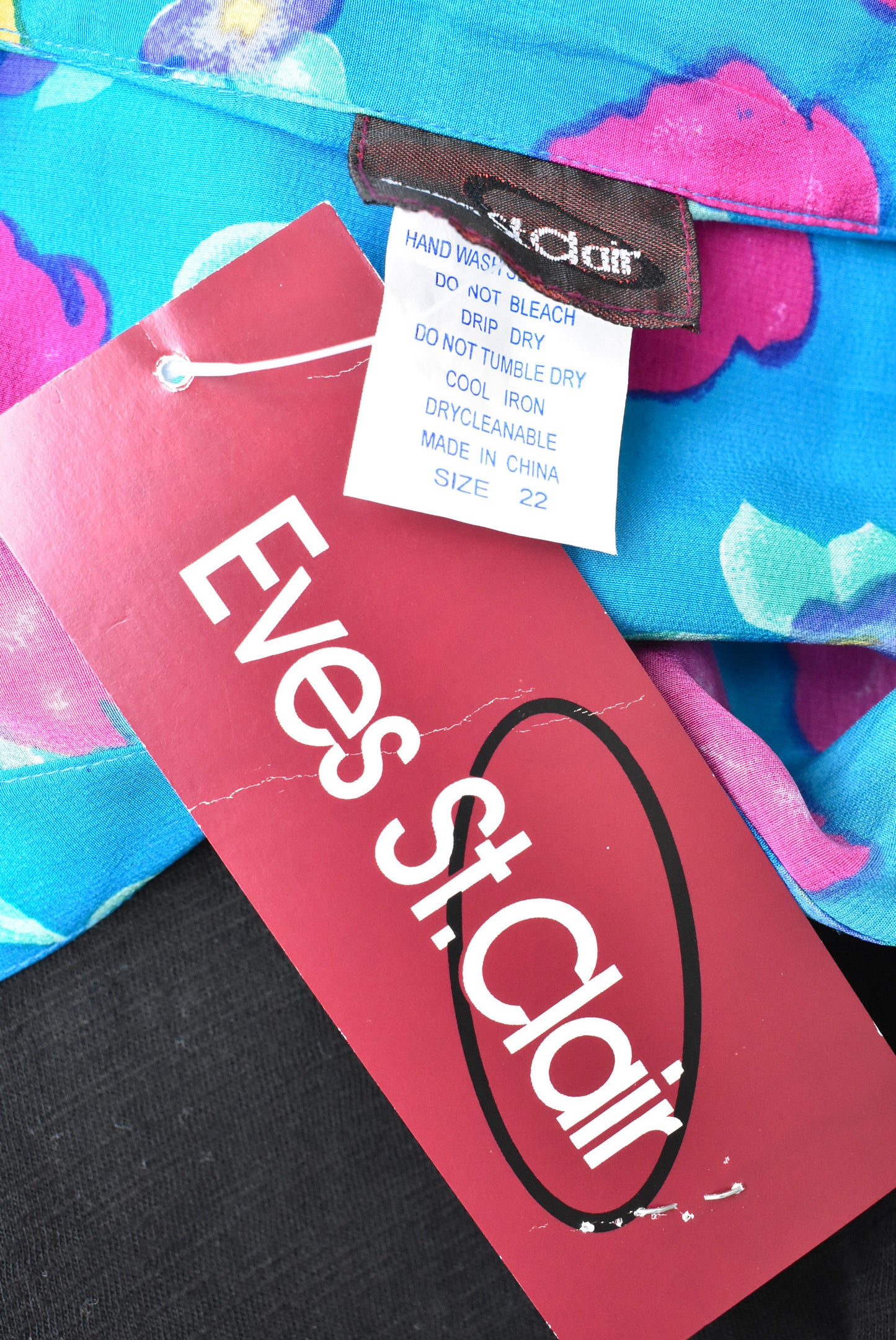Eves St. Clair silk floral shirt, NEW, size 22