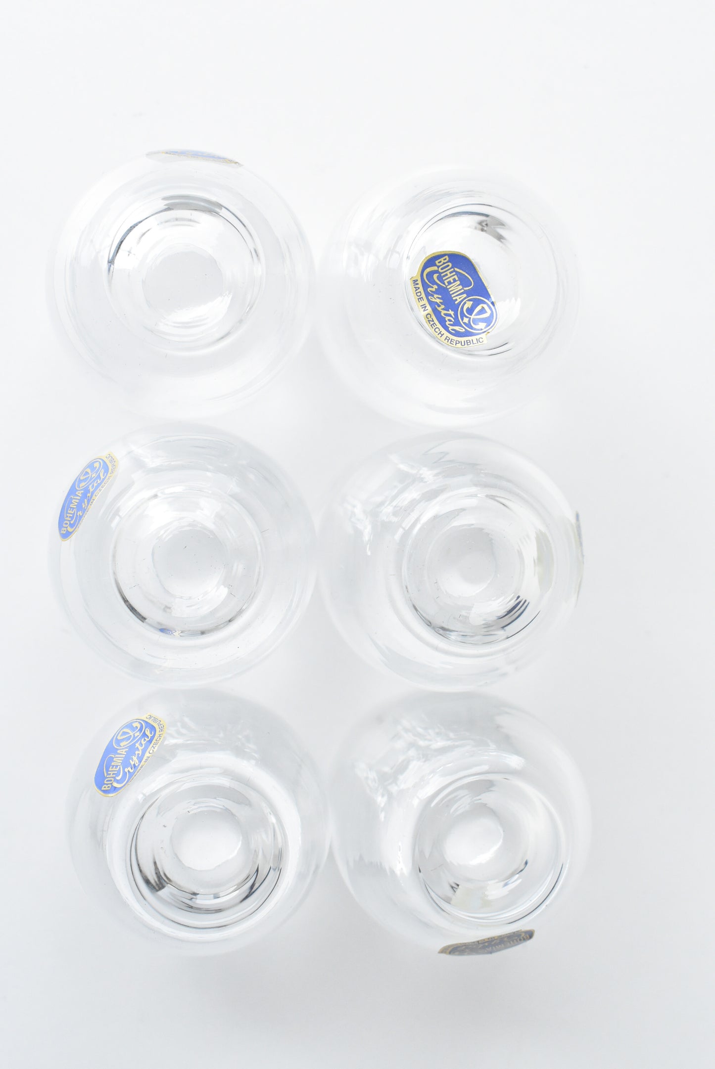 Bohemia blown glass 6 x 60mL Club tumblers