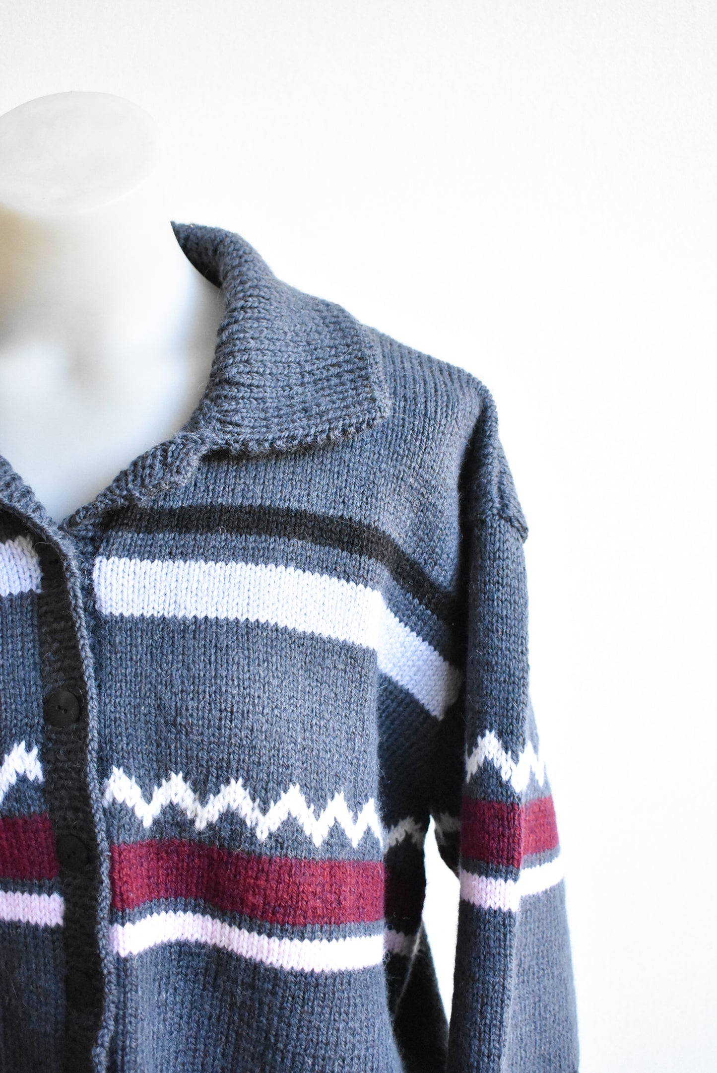 Stripy cardigan, size M