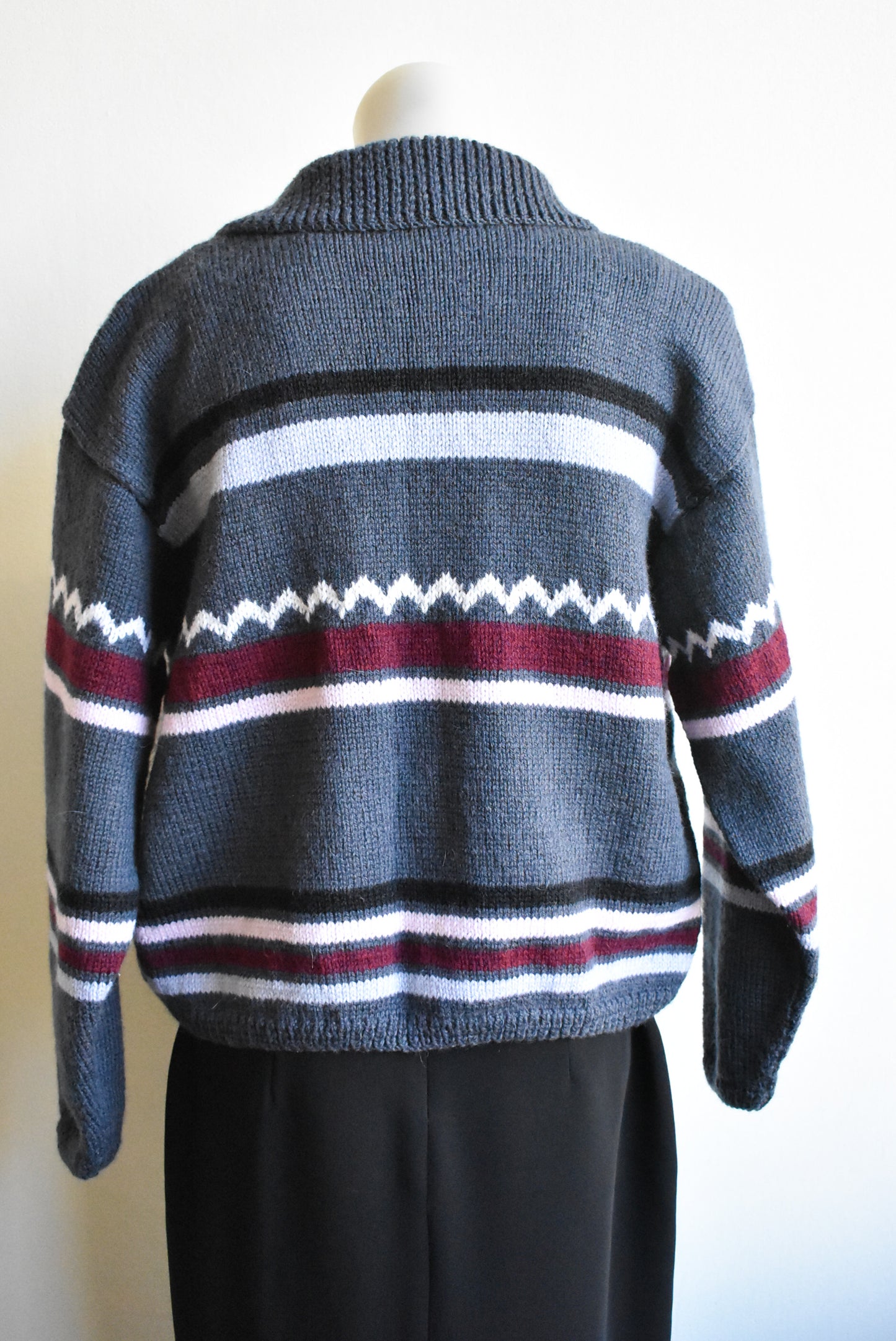 Stripy cardigan, size M