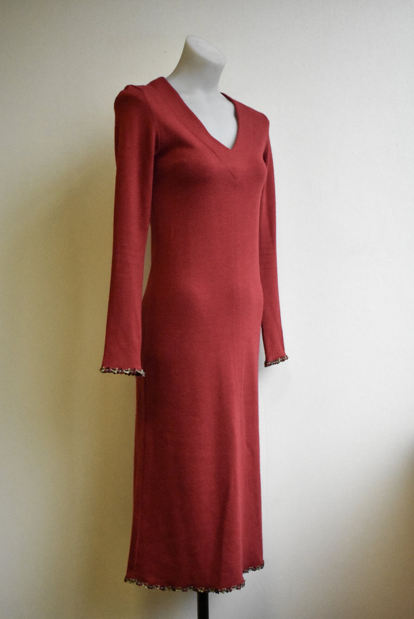 Kristen floral hem wool blend dress, size 10
