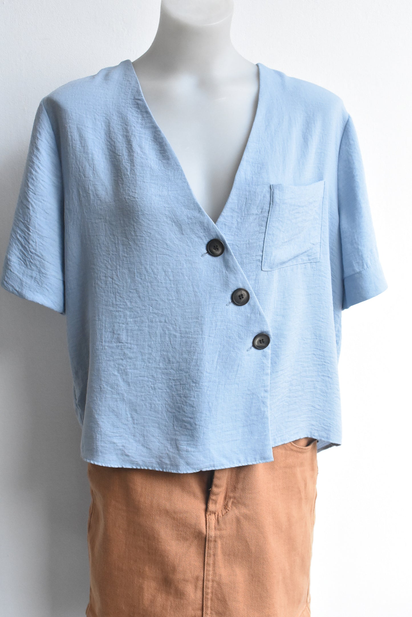 Topshop button front top, 12