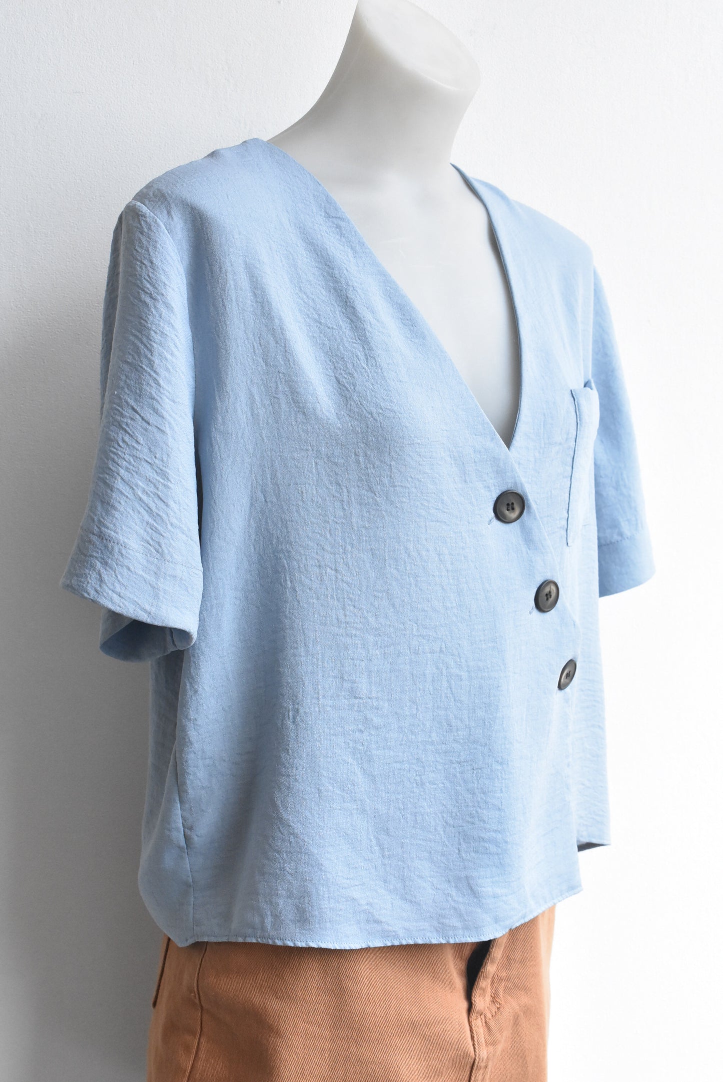 Topshop button front top, 12